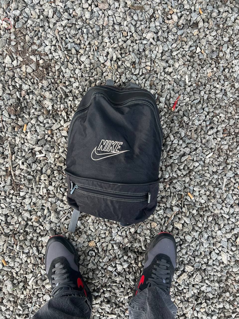 Nike × Vintage VERY RARE NIKE AIR BIG LOGO SWOOSH RETRO BAG DRILL Y2K 90s Size ONE SIZE - 1 Thumbnail