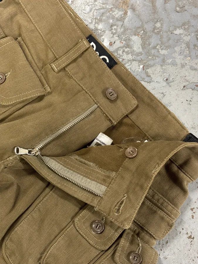 Dolce & Gabbana AW2003 Dolce & Gabbana Khaki Cargo Bondage Pants Size US 30 / EU 46 - 9 Thumbnail