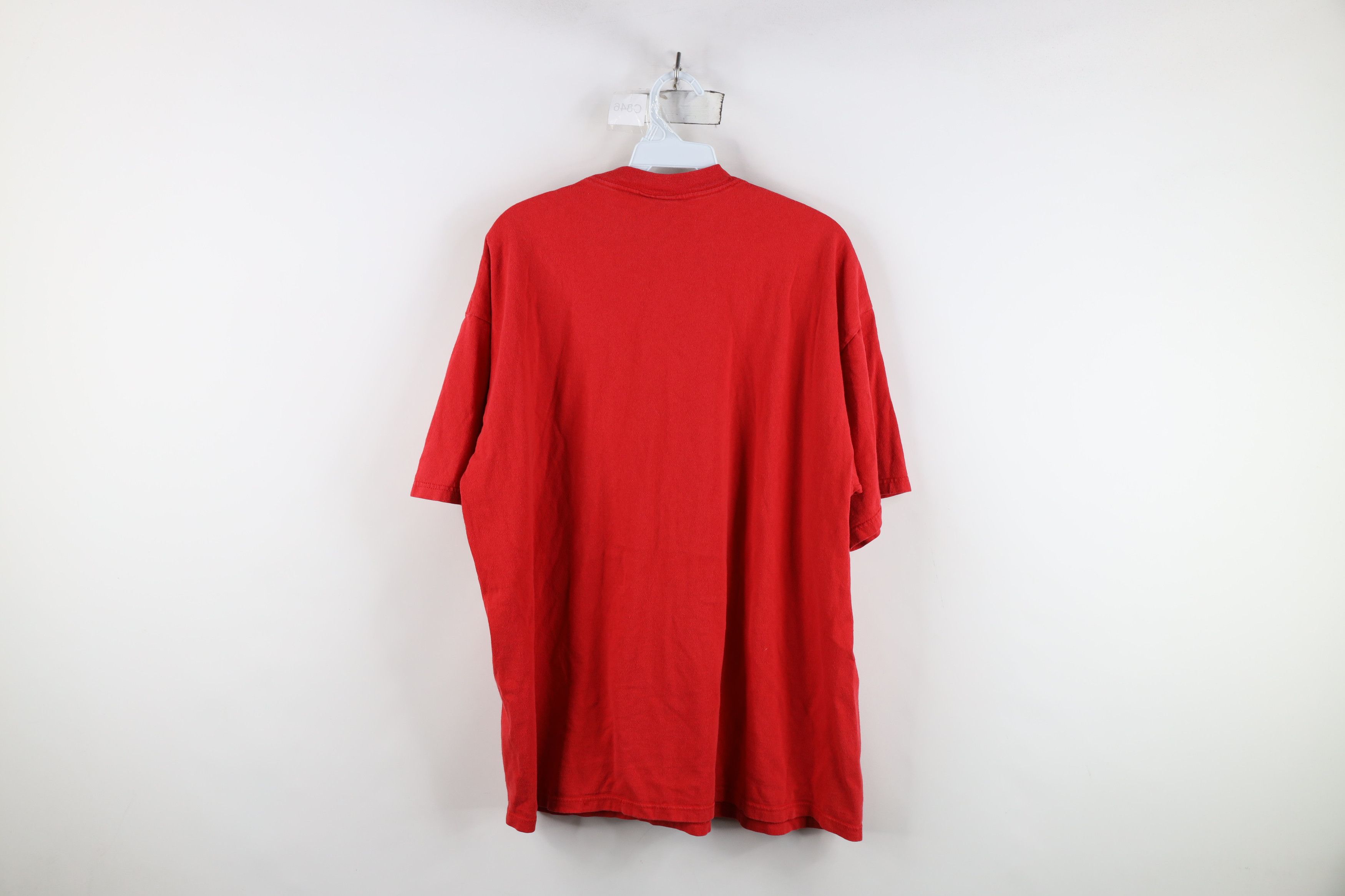 Vintage Vintage 90s Indiana University Hoosiers T-Shirt Red USA Size US XL / EU 56 / 4 - 11 Thumbnail