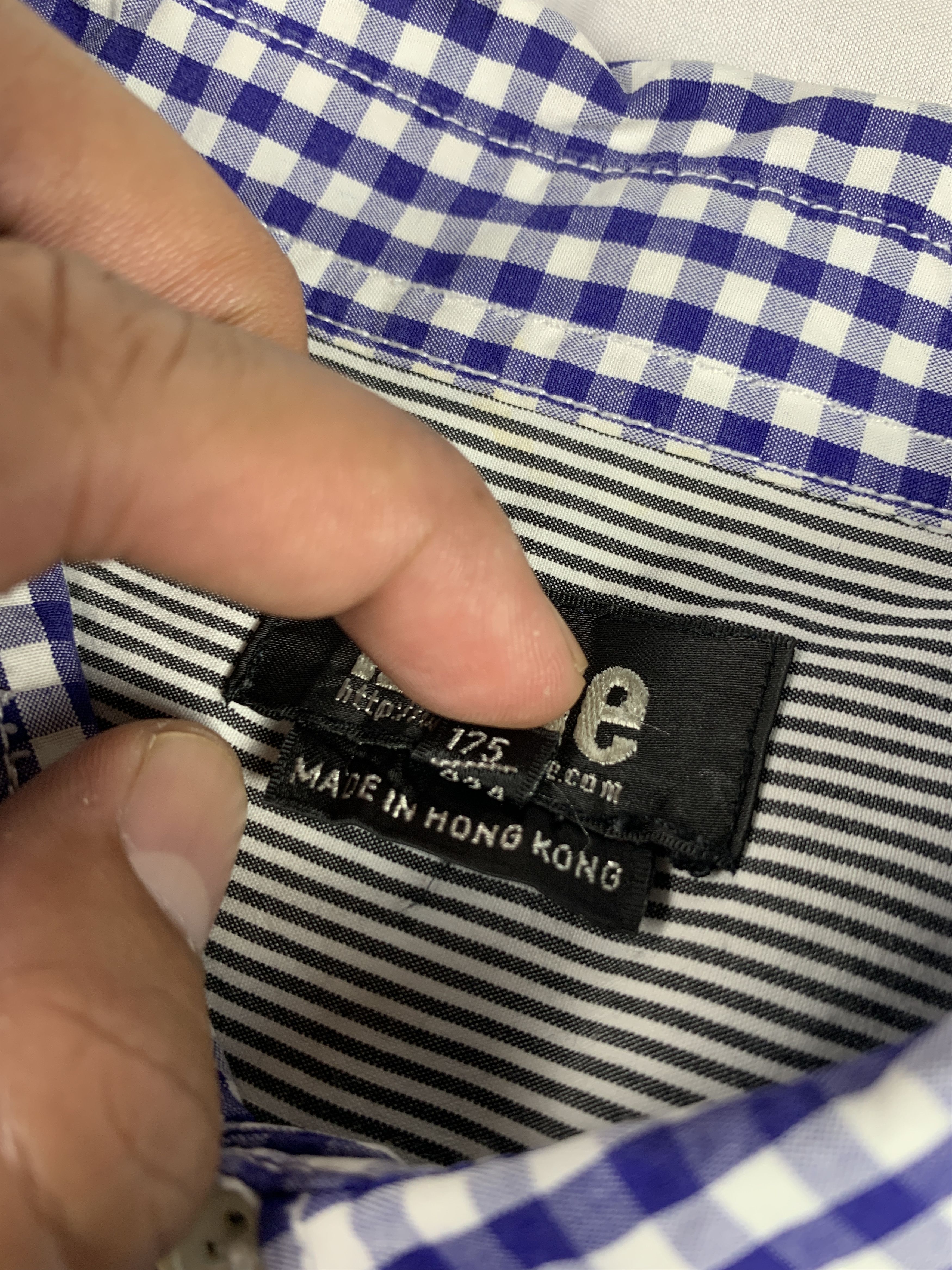 izzue Izzue Gingham & Hickory Multipattern Shirt (M) Size US M / EU 48-50 / 2 - 7 Thumbnail