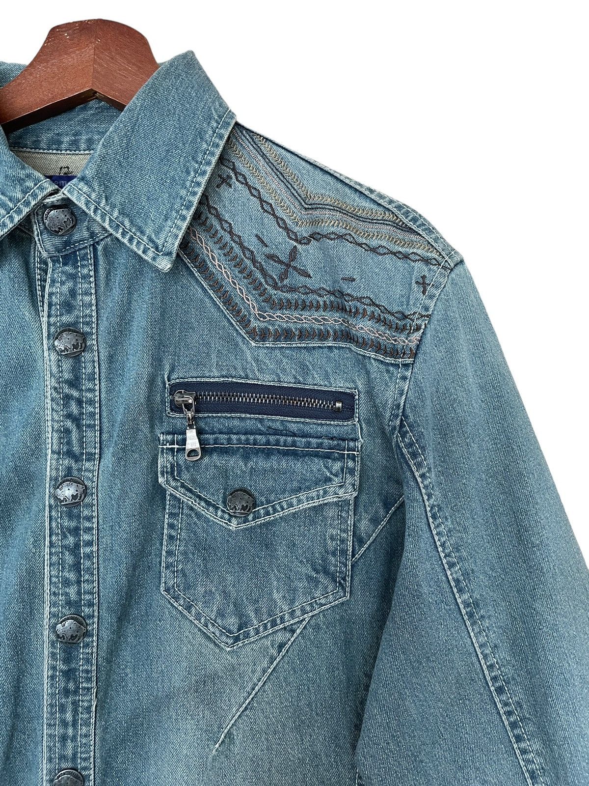 semanticdesign Vintage Japanese Brand Semantic Design Denim Shirt 1990s Size US L / EU 52-54 / 3 - 4 Thumbnail