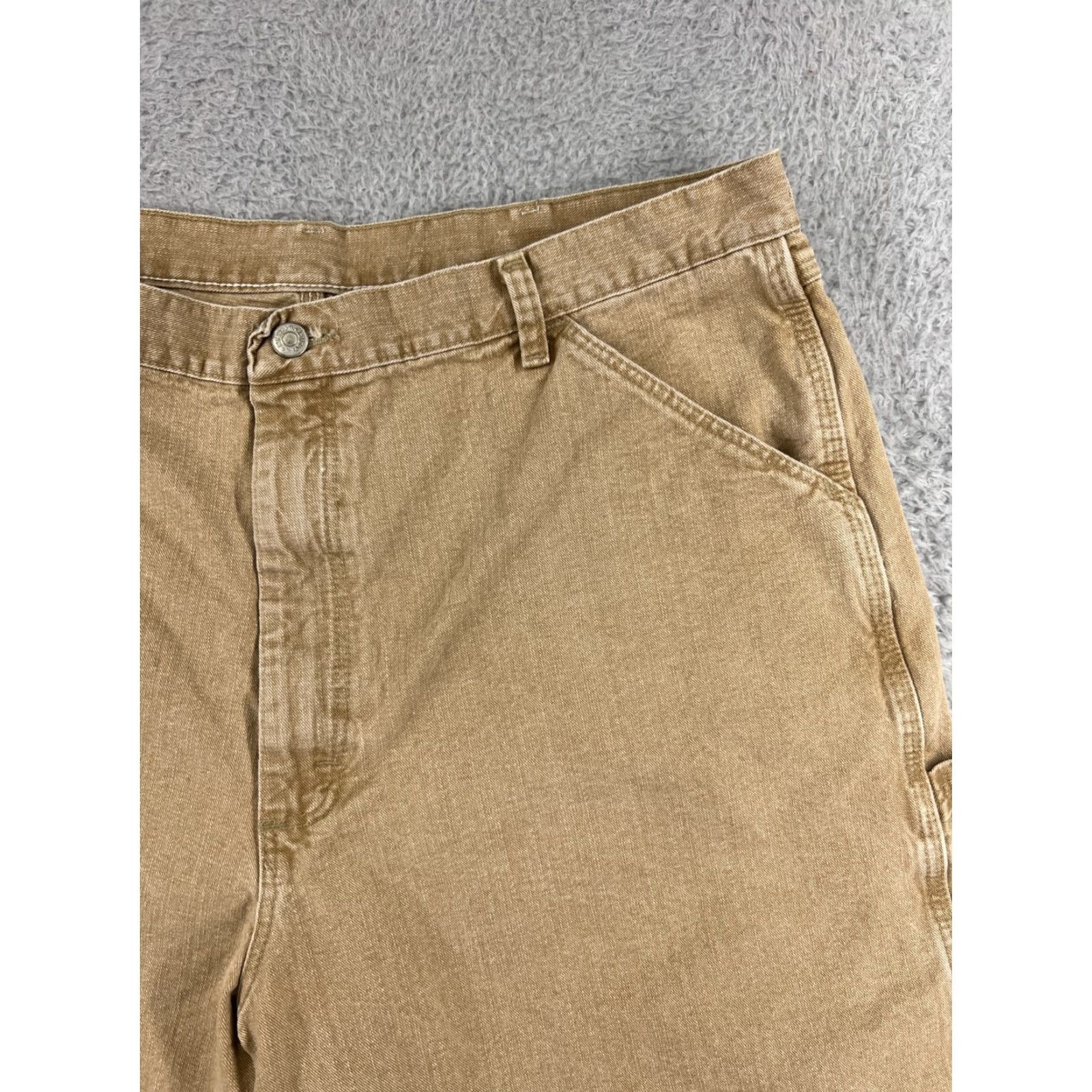 Wrangler Wrangler Shorts Mens 38 Beige Cotton Blend Pocket Cargo Pocket Chino Casual Outdoor 90s Theme Vintage No Size US 38 / EU 54 - 5 Thumbnail