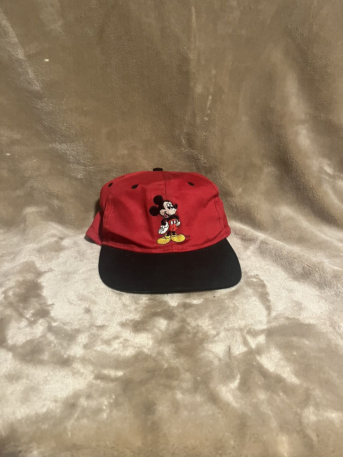 Disney × Mickey Unlimited × Vintage Vintage 90’s Micky Unlimited Micky mouse Red Dad Hat Size ONE SIZE - 1 Thumbnail
