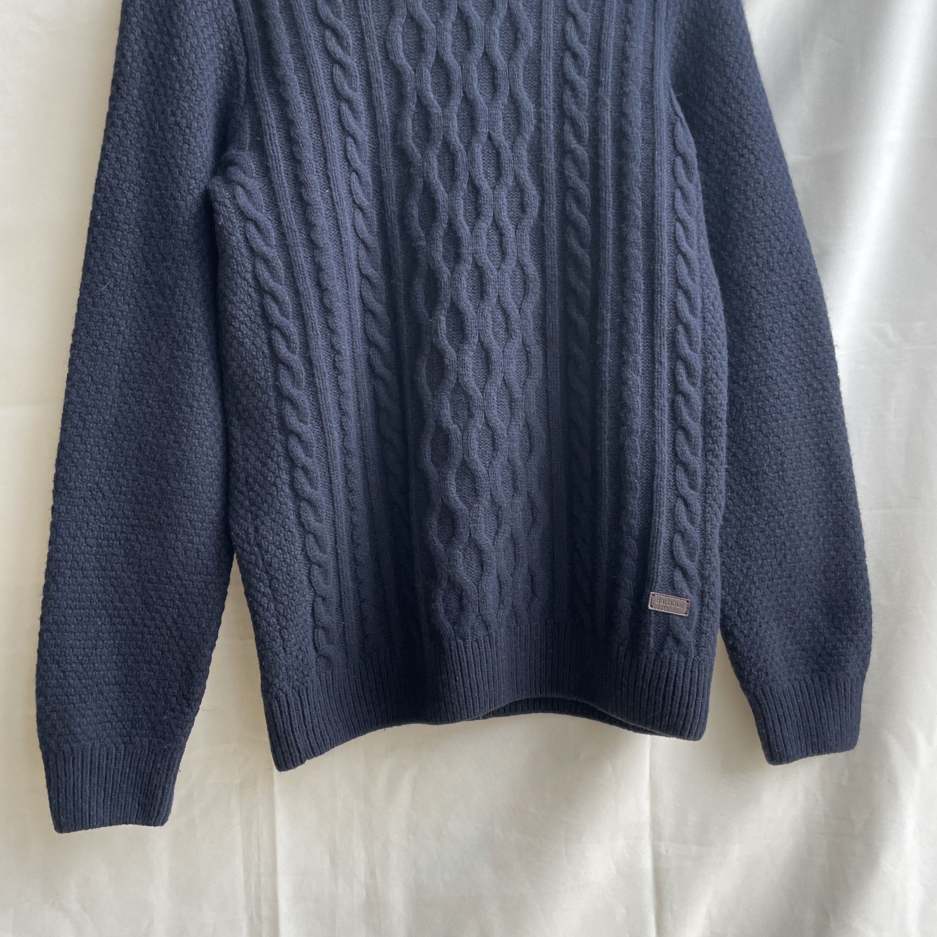 Barbour Barbour Chunky Cable Knit Wool Sweater Size S Size US S / EU 44-46 / 1 - 4 Thumbnail