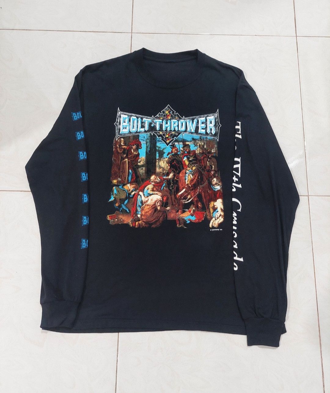 image of Archival Clothing x Band Tees Bolt Thrower - The Ivth Crusade Tour 1994 in Black, Men's (Size XL)