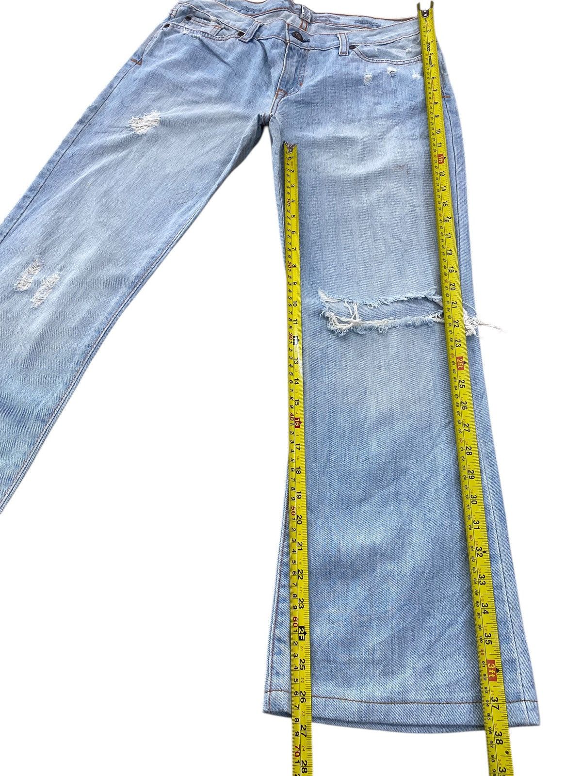 Abercrombie & Fitch Abercrombie & Fitch Distressed Style Boot Cut Jeans Size US 32 / EU 48 - 8 Thumbnail