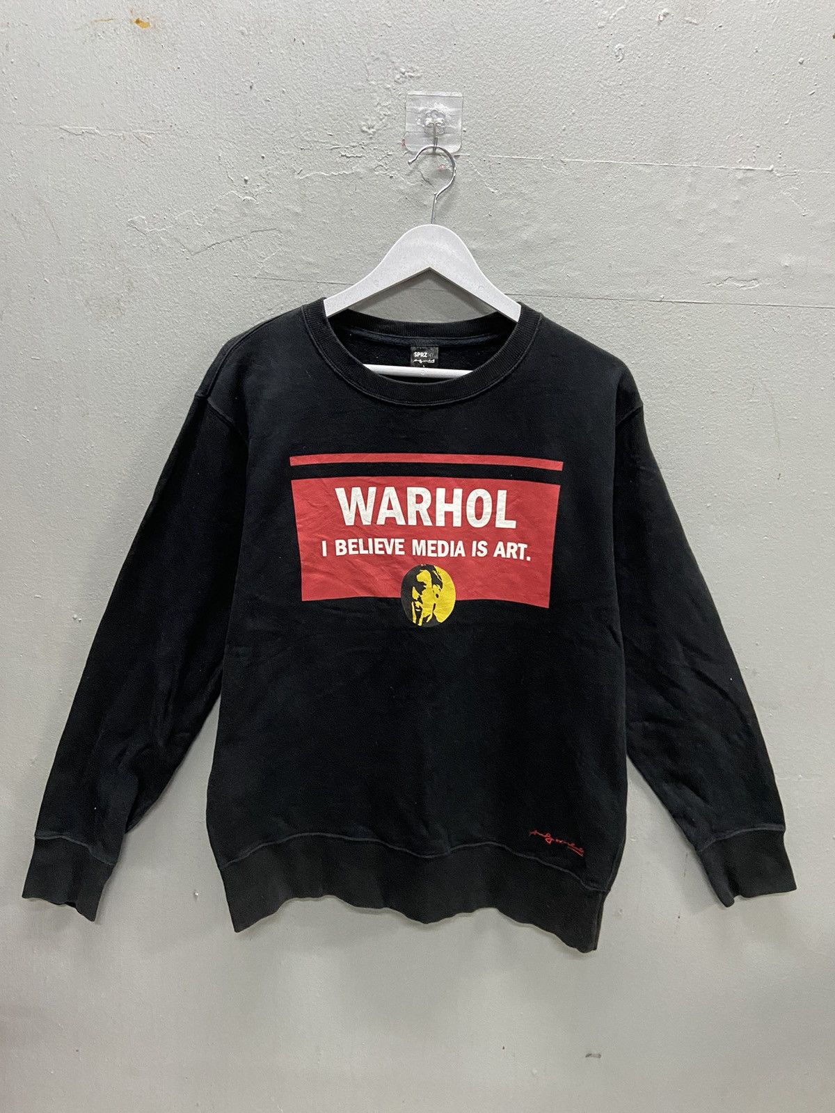 Andy Warhol × Uniqlo ANDY WARHOL I BELIEVE MEDIA IS ART SPRZNY SWEATSHIRT Size US L / EU 52-54 / 3 - 1 Thumbnail