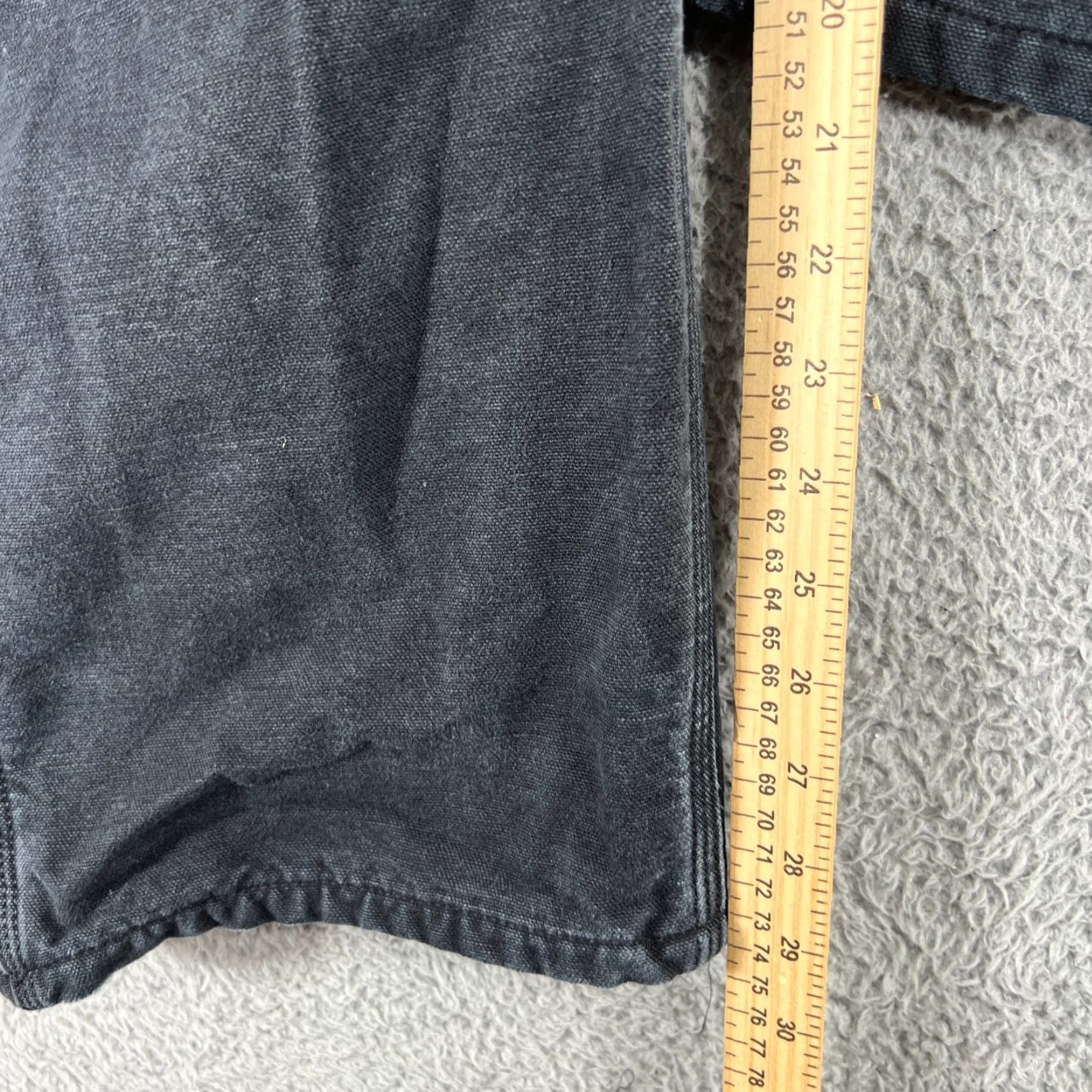 Carhartt Carhartt Pants Mens 39x29 Black Carpenter Canvas 5-Pocket Straight 29 Inseam Original Size 40 Beltless Workwear Vintage No Lined Plaid B111-BLK Size US 39 - 5 Thumbnail