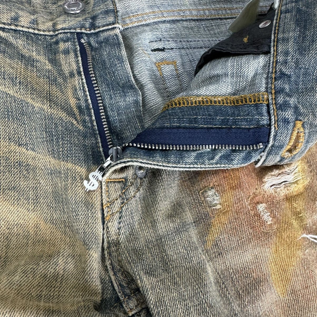 Japanese Brand ☀️SWAGGER PAINT SPLASH SELVEDGE DENIM PANTS Size US 34 / EU 50 - 7 Thumbnail