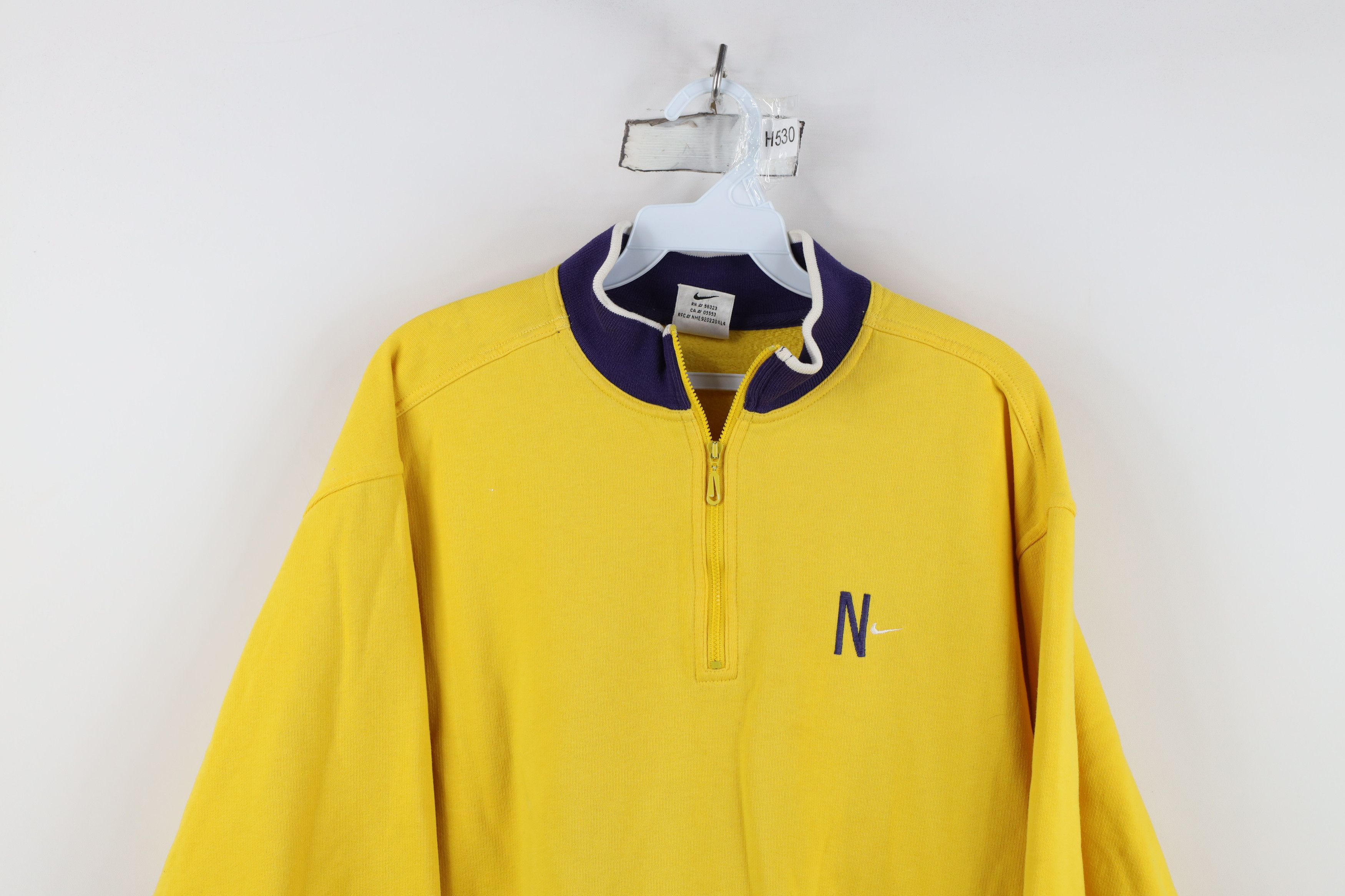 Nike Vintage 90s Nike Scott Mini Swoosh Half Zip Sweatshirt Size M / US 6-8 / IT 42-44 - 2 Thumbnail