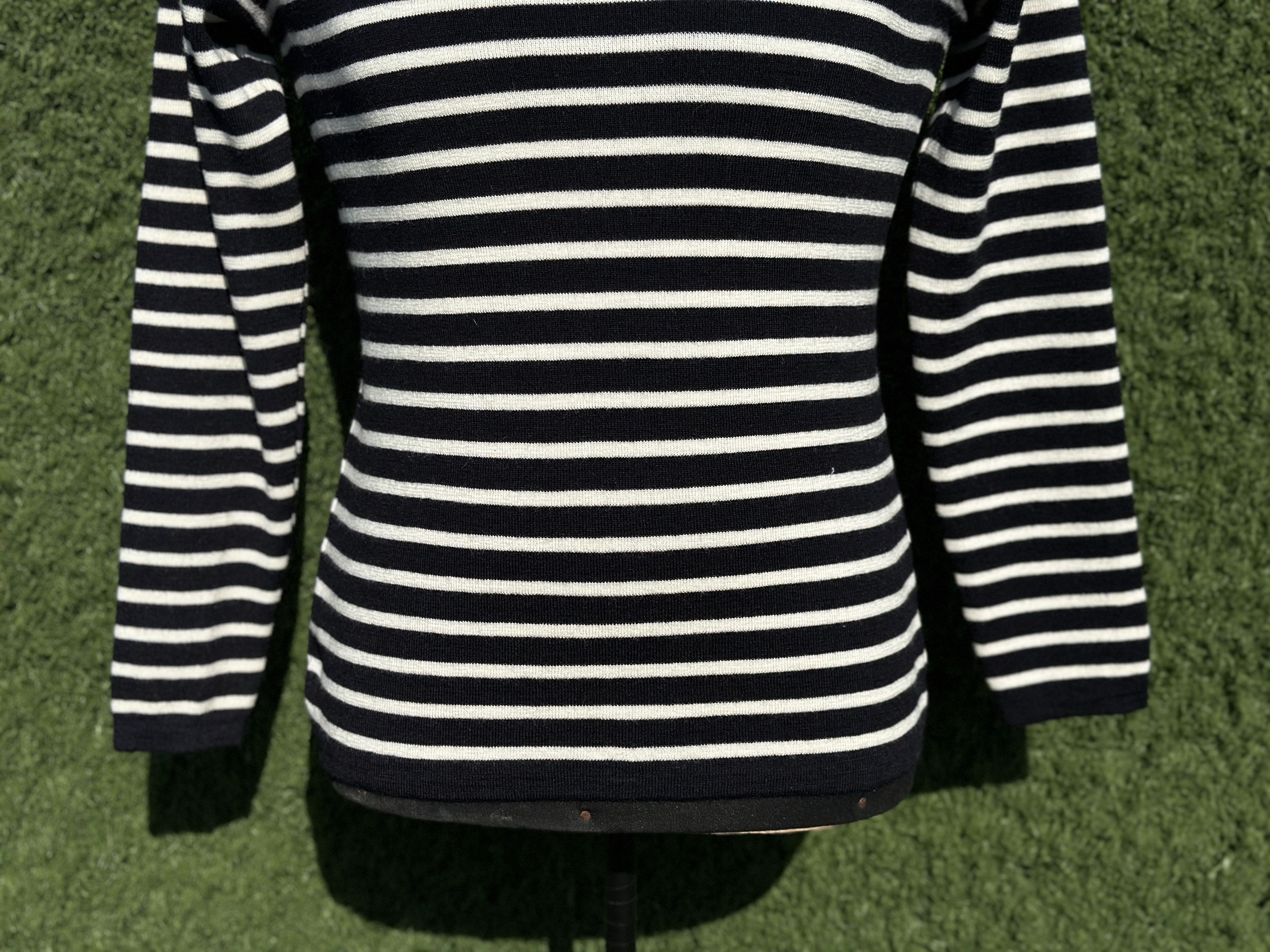 S.N.S. Herning SNS Herning 100% Virgin Wool Breton Stripe Sweater Size S Size US S / EU 44-46 / 1 - 7 Thumbnail