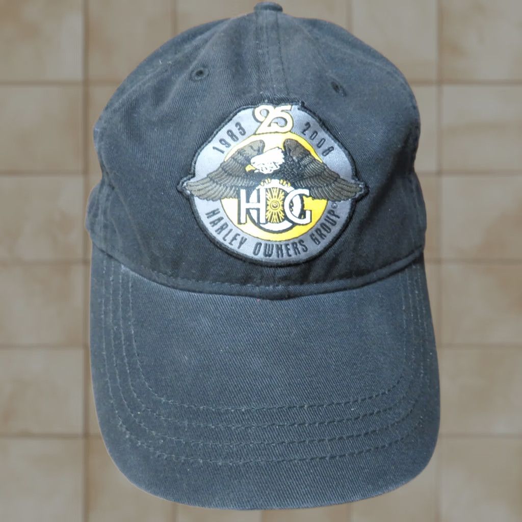 Harley Davidson VINTAGE 80s Harley-Davidson Trucker Hat Adjustable