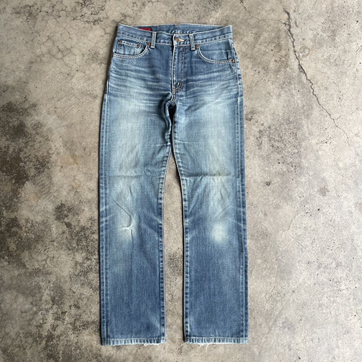 Edwin 🔥Vintage Edwin 503 Stoned Washed Ripped Distress Denim Jeans Size US 29 - 1 Thumbnail