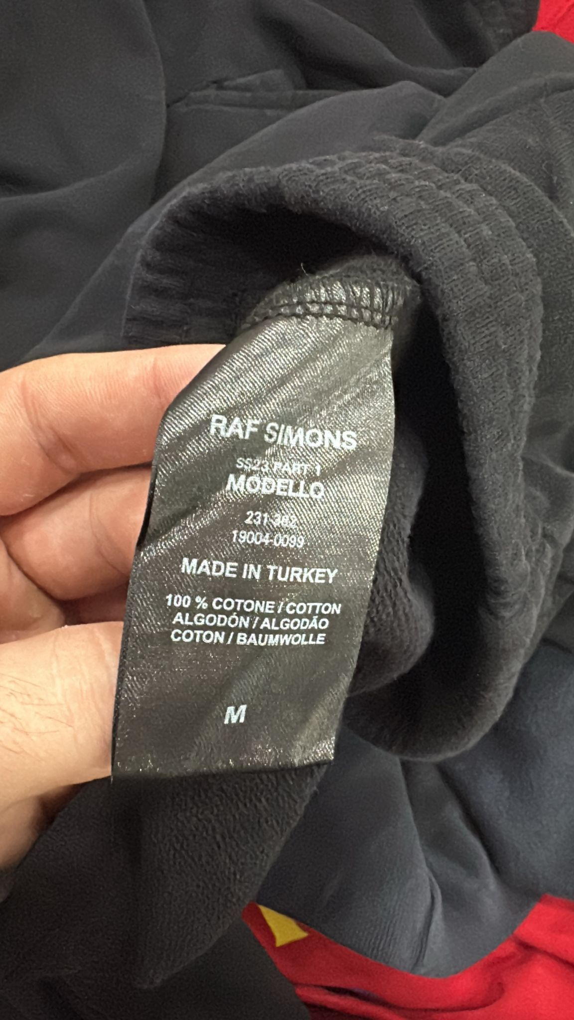 Raf Simons CC000021 Hand Sign Sweatpants & Joggers in Black Size US 32 / EU 48 - 8 Thumbnail