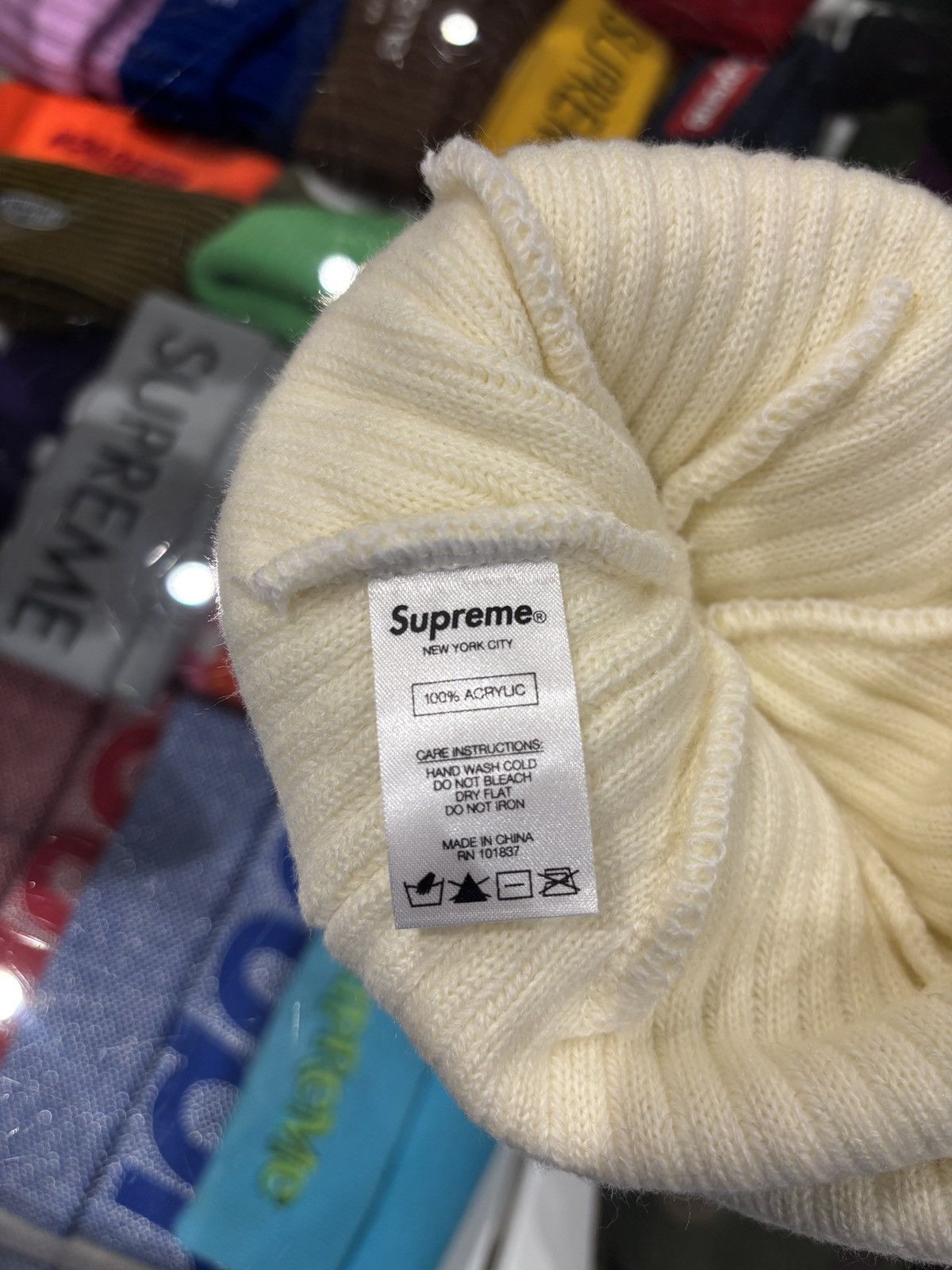 Supreme Supreme Gonz Logo Beanie Cream Size ONE SIZE - 3 Thumbnail