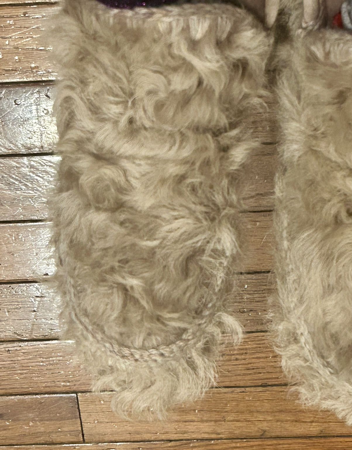 Mou MOU Cream Goat Hair Fur Eskimo Size US 8 / IT 38 - 3 Thumbnail