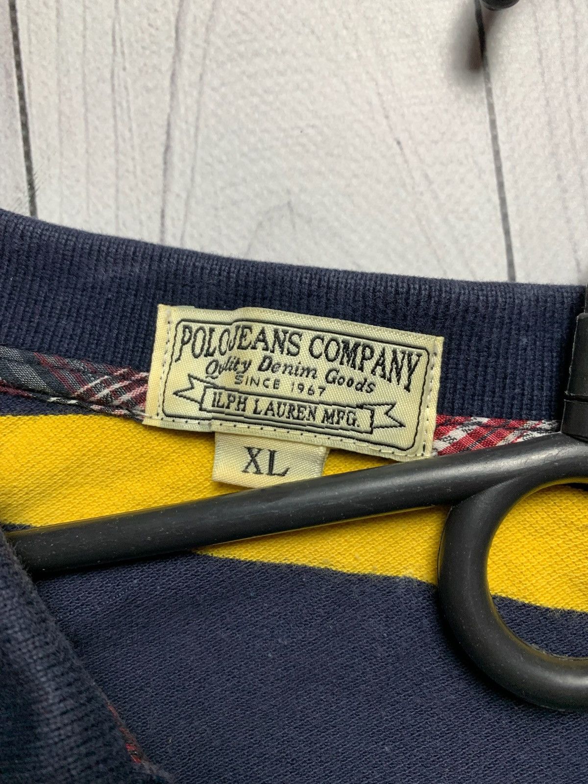 Polo Ralph Lauren × Vintage Vintage polo Ralph Lauren striped rugby size XL Size US XL / EU 56 / 4 - 4 Thumbnail