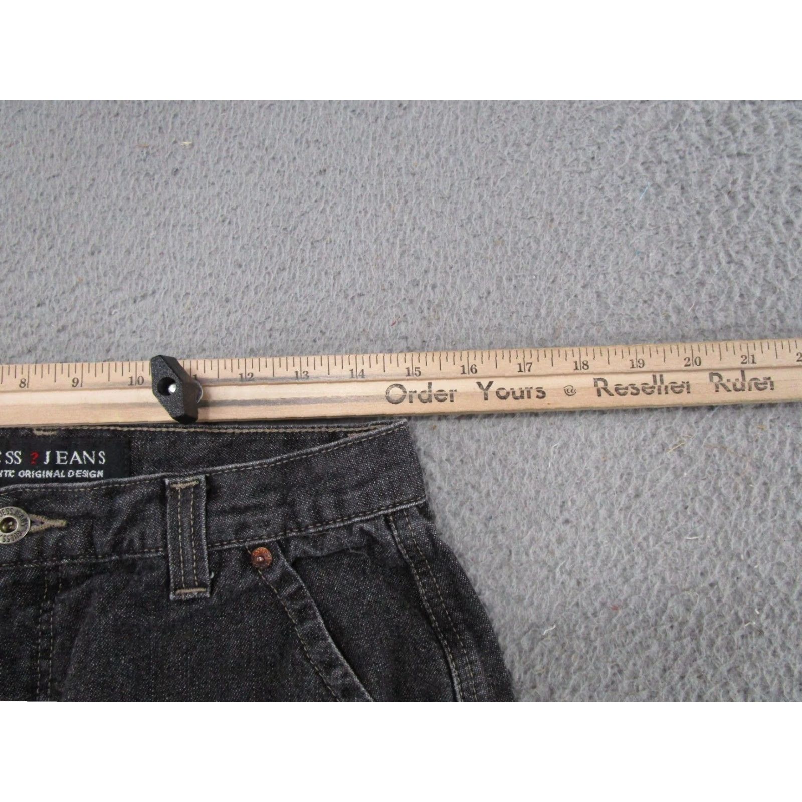 Guess VTG Guess Jeans Black Denim Straight Leg Baggy Jeans SZ 32 (30x29) GUESS Mens Jeans 5-Pocket VTG Baggy Straight Denim Jeans Size US 32 / EU 48 - 7 Thumbnail