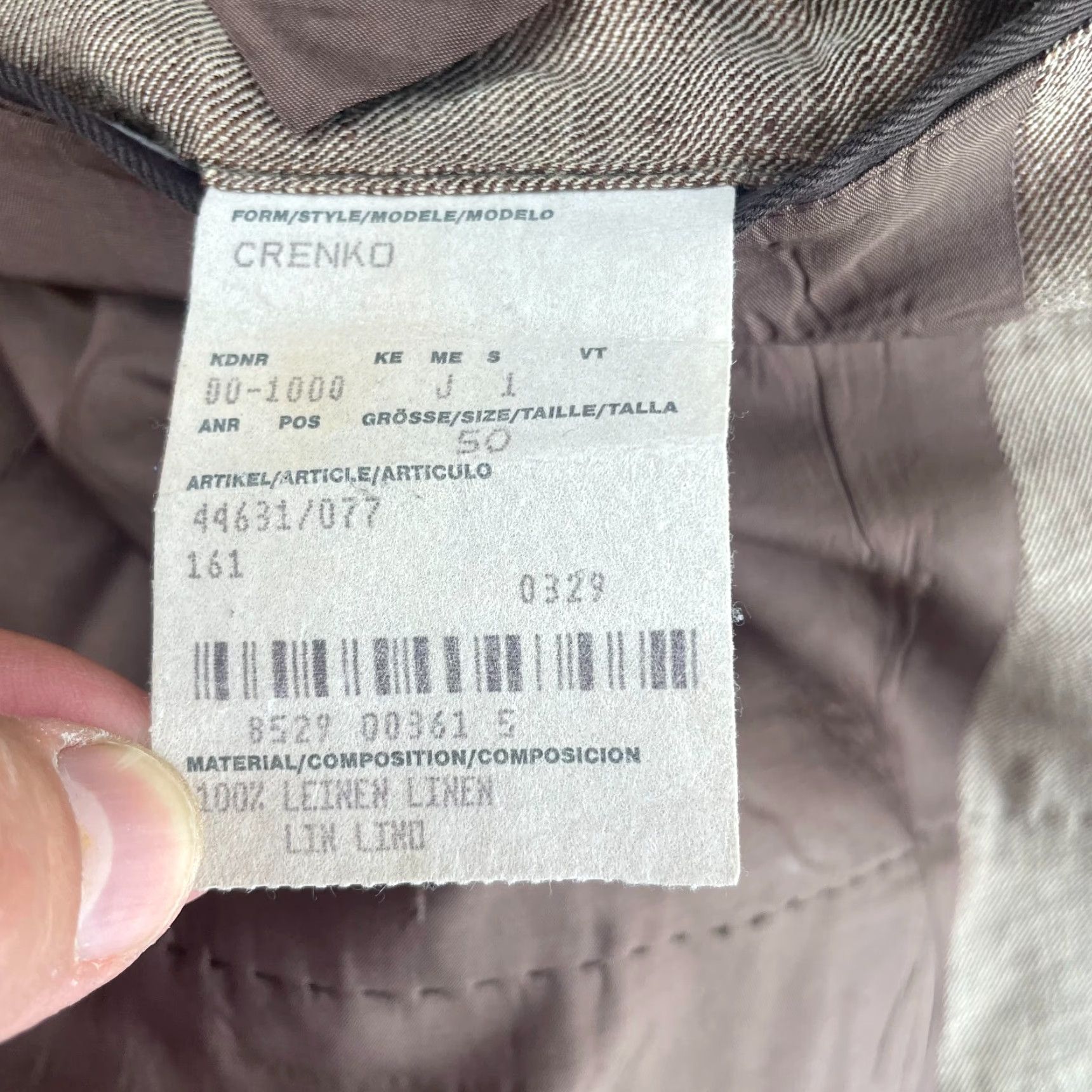 Hugo Boss VINTAGE? No — Hugo Boss Blazer Mens 40R Linen Brown Sport Coat Notch Lapel Single-Breasted Two-Button Dry Clean Only Classic Linen Blazer Mens Size 40R - 3 Thumbnail