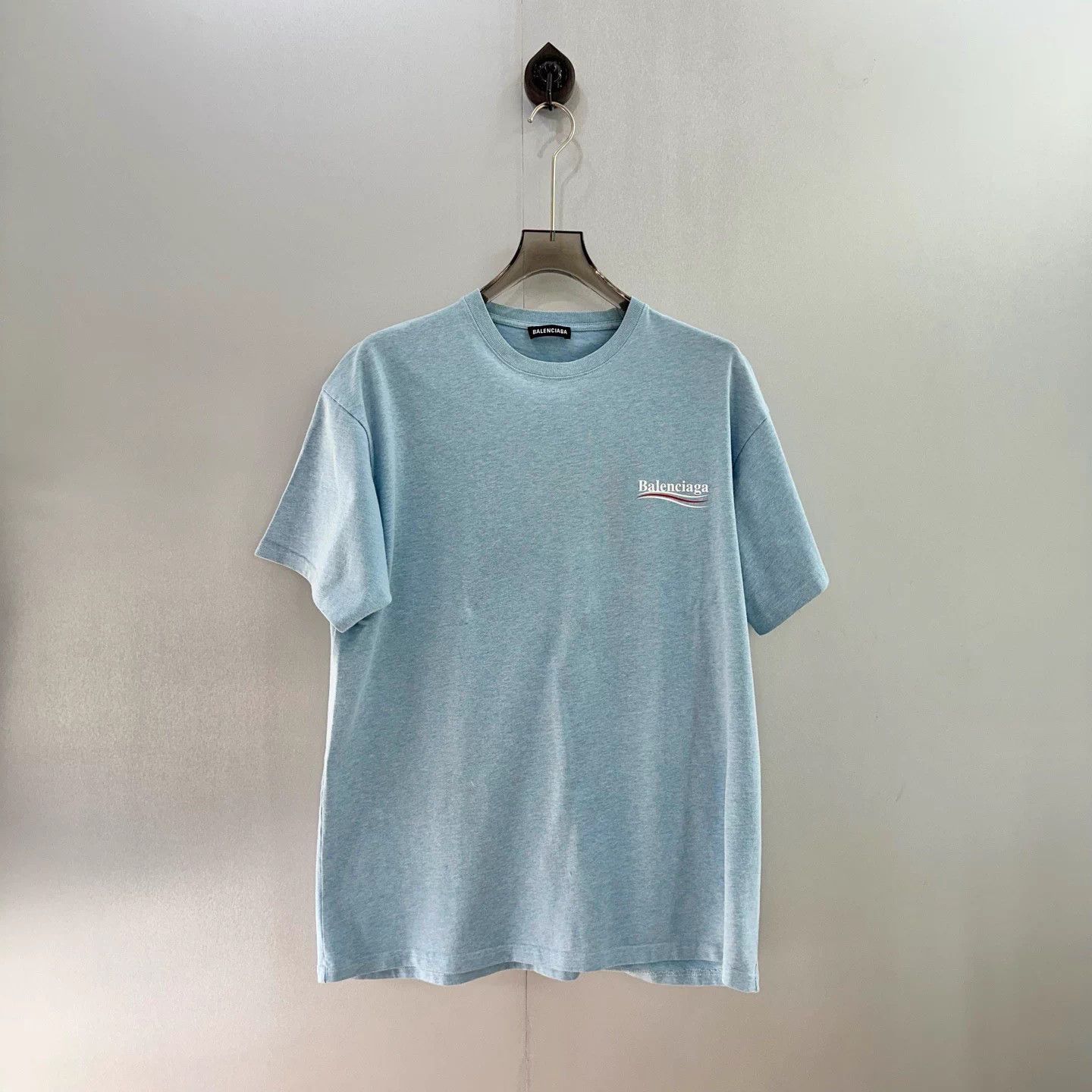 Balenciaga Balenciaga Hazy Blue Coke T-shirt M Size US M / EU 48-50 / 2 - 2 Thumbnail