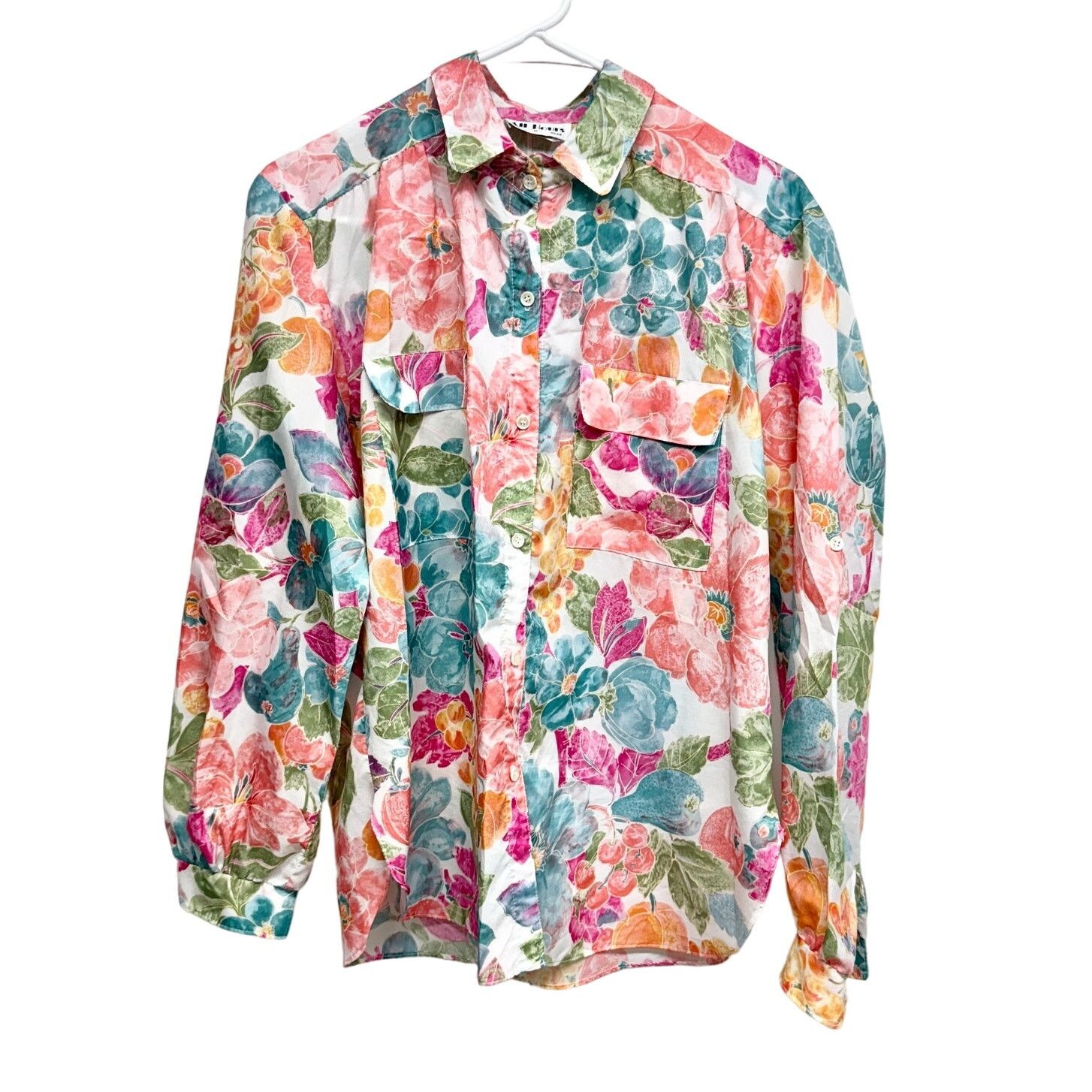Vintage Vintage All Hours Paris Button Up Long Sleeve Top Medium Size M / US 6-8 / IT 42-44 - 1 Thumbnail