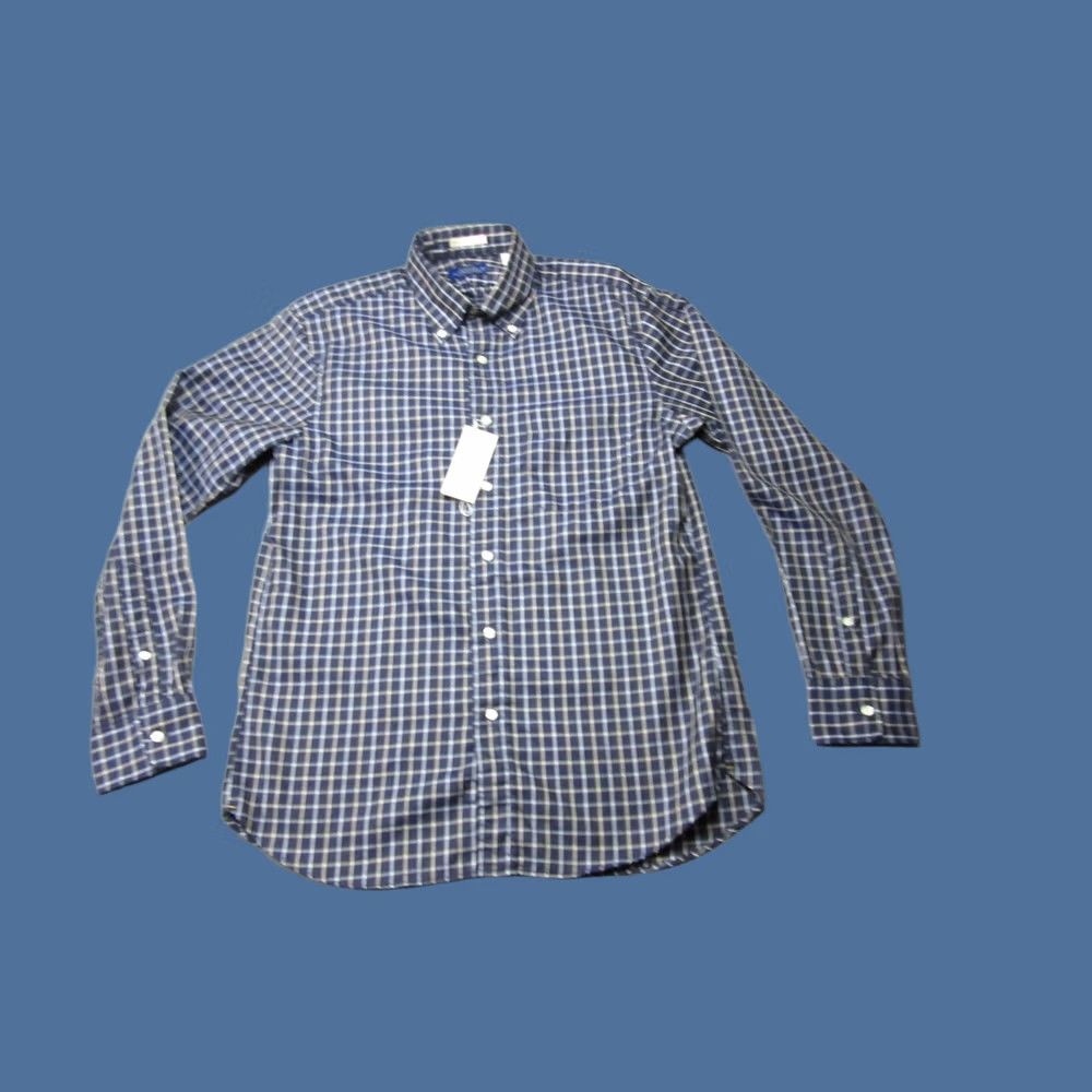 Vintage J Michaels Shirt Men Medium Blue Grid Plaid Borrell Twill Button Down Office New Size US M / EU 48-50 / 2 - 1 Thumbnail