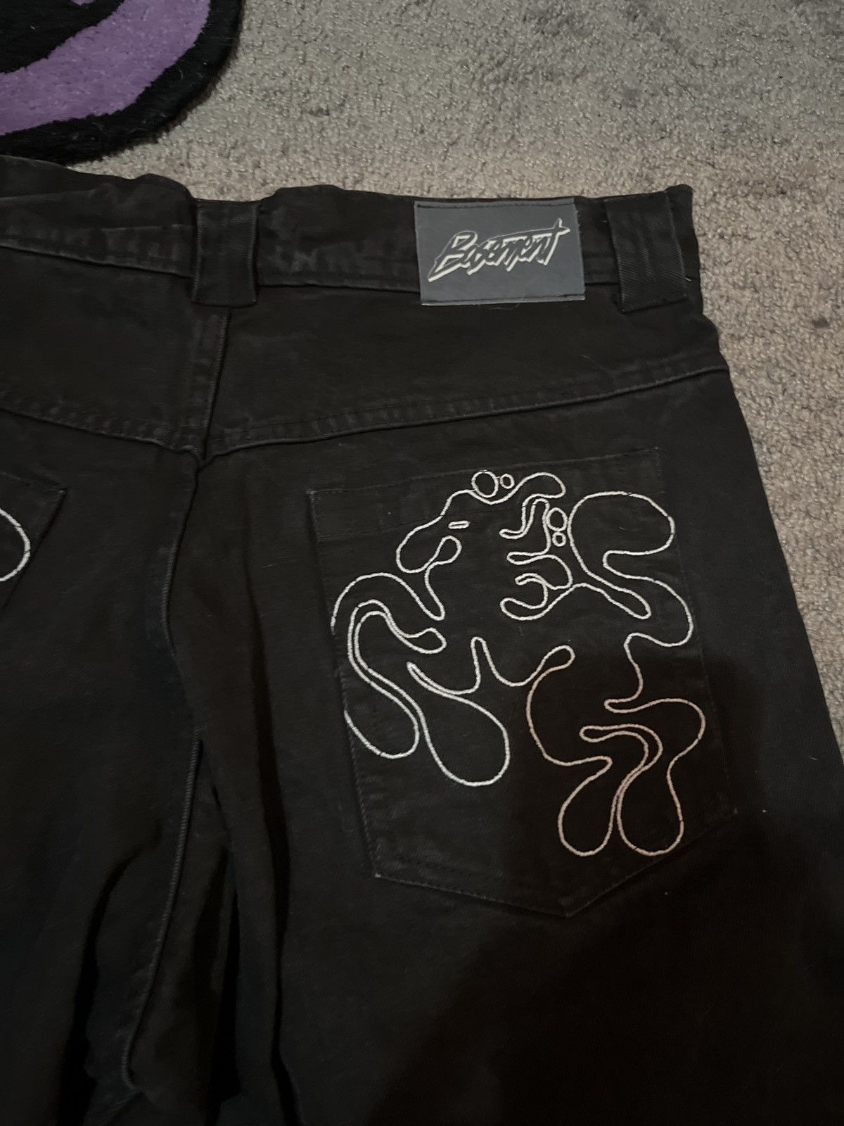 Other × The Basement Basement Wide Leg “Movement” Black Jeans Size US 38 / EU 54 - 2 Thumbnail