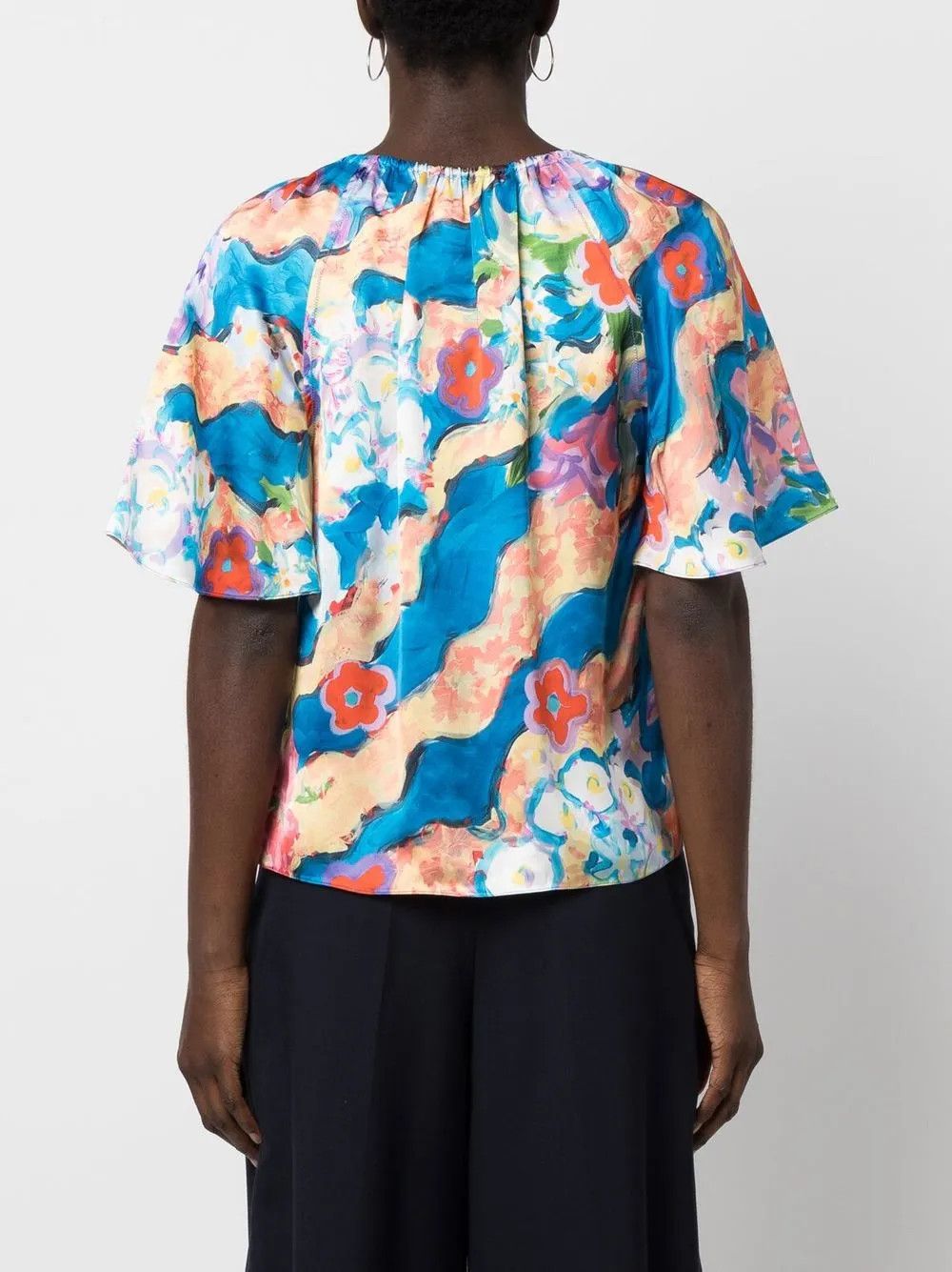 Marni o1y1125 Blouse in Multicolor Size M / US 6-8 / IT 42-44 - 4 Thumbnail