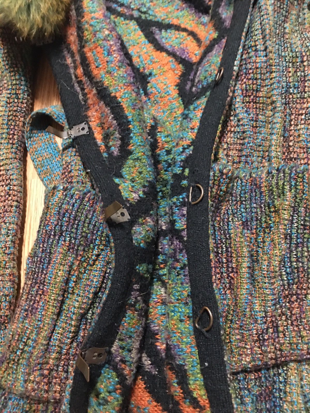 Roberto Cavalli Roberto Cavalli Rare Vintage Knit Coat Cardigan Fox Fur Sz S Size S / US 4 / IT 40 - 7 Thumbnail