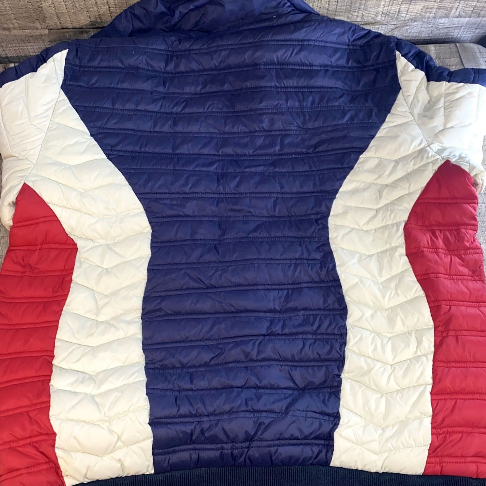 X-LARGE VINTAGE? No. Men’s X-Large Winter Coat Puffer Jacket Nylon Blue White Red Pockets Holiday? 90s? Not applicable. Size US XL / EU 56 / 4 - 6 Thumbnail