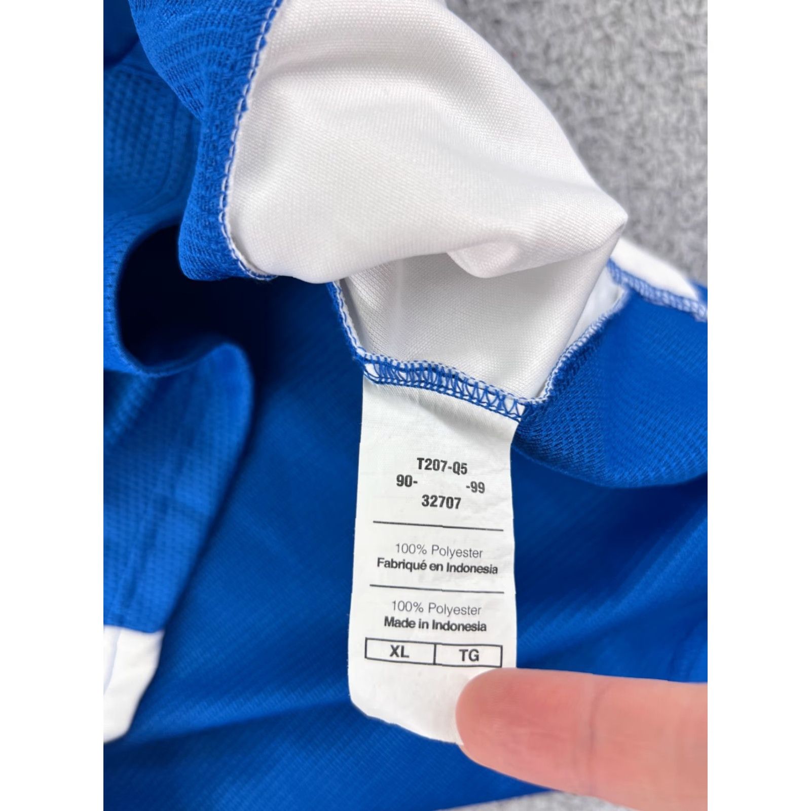 Champion Champion Baseball Jersey Adult XL Blue Button Up Polyester Jersey Mens Regular Short Sleeve Sports Gym Casual Shirt Size US XL / EU 56 / 4 - 5 Thumbnail