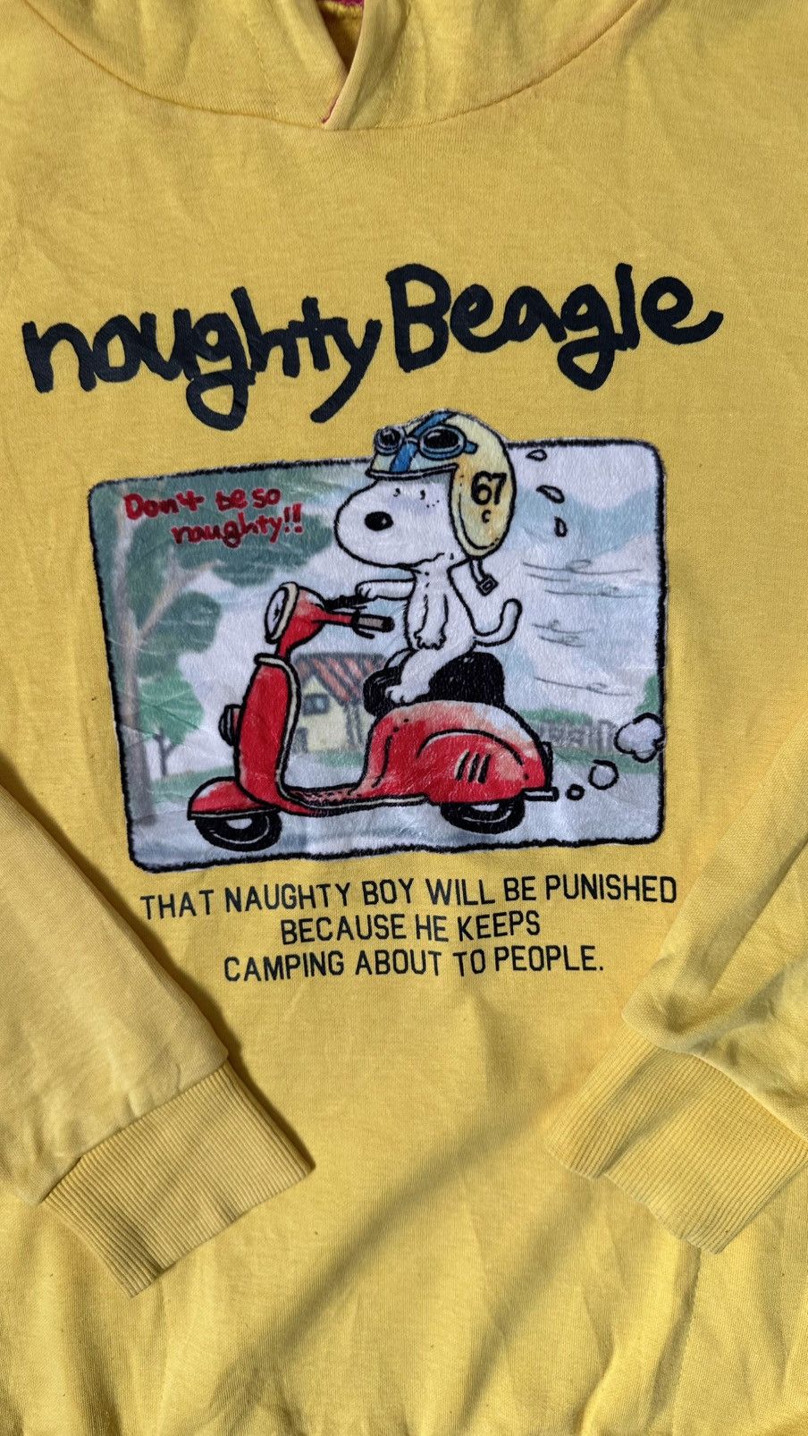 Peanuts VINTAGE NOUGHTY BEAGLE PEANUTS DOUBLE LAYER HOODIE Size US M / EU 48-50 / 2 - 2 Thumbnail