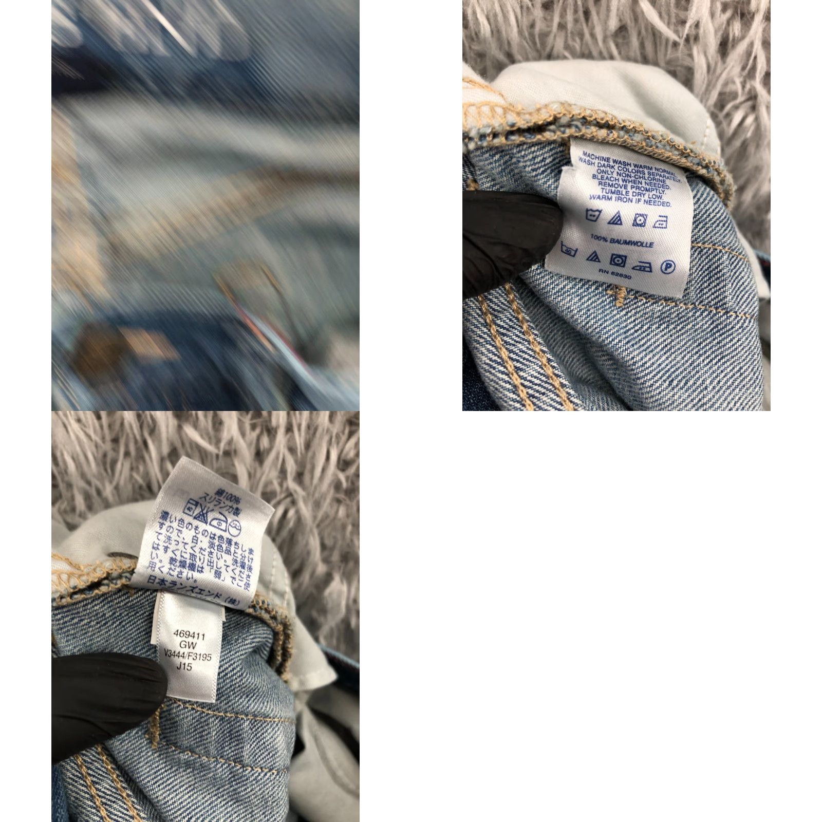 Lands' End Lands' End Jeans Mens Straight Fit 34 Regular Mid Blue 5-Pocket Denim Cotton Blend Belt Loops Inseam 36 in Wearable Modern Classic American Style Size US 34 / EU 50 - 9 Thumbnail