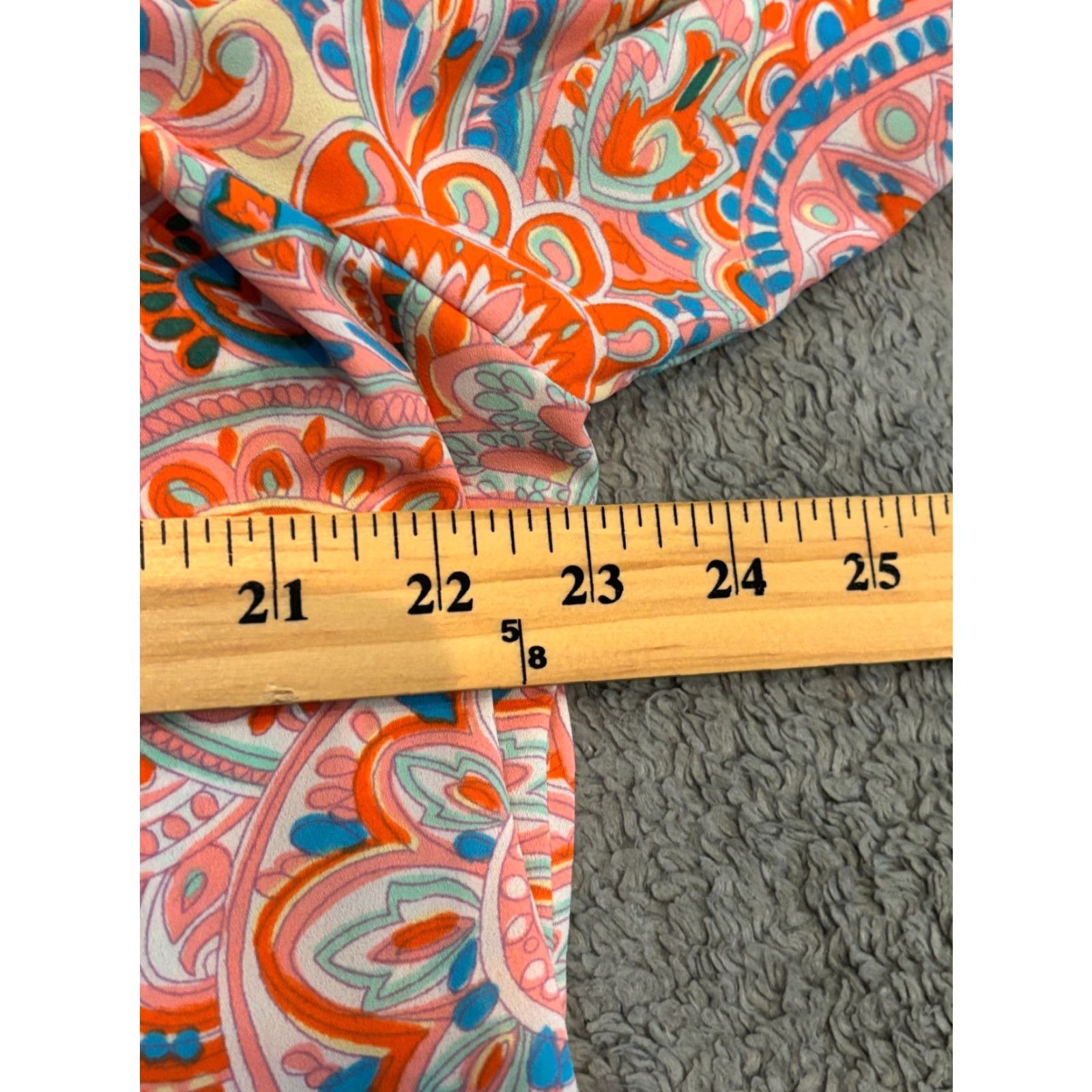 Talbots Talbots Blouse Womens Large Paisley Print Poet Sleeves Keyhole Neck Peasant Boho Size L / US 10 / IT 46 - 3 Thumbnail