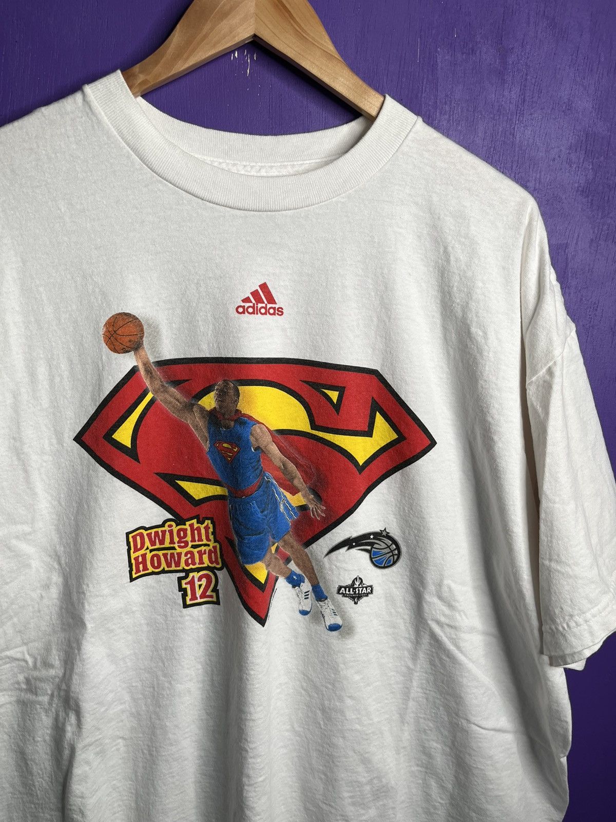 DC × NBA × Vintage Vintage DC Superman Dwight Howard t-shirt Size US XL / EU 56 / 4 - 3 Thumbnail