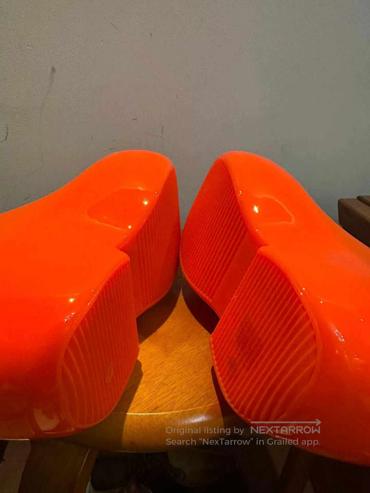 Balenciaga Balenciaga Technoclog Orange Clogs Size 42. Size US 10.5 / IT 40.5 - 3 Thumbnail