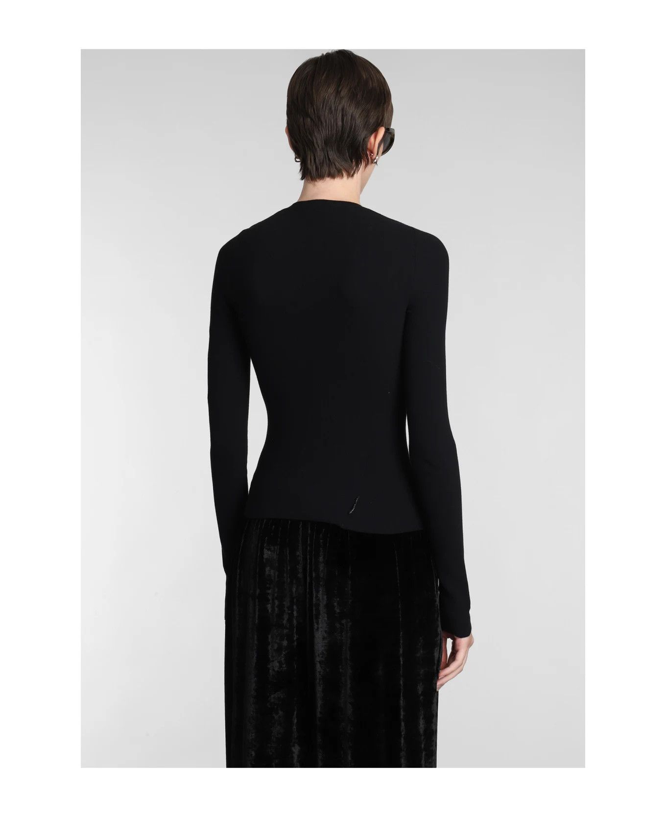 Balenciaga o1y0625 Crewneck Sweater in Black Size S / US 4 / IT 40 - 3 Thumbnail