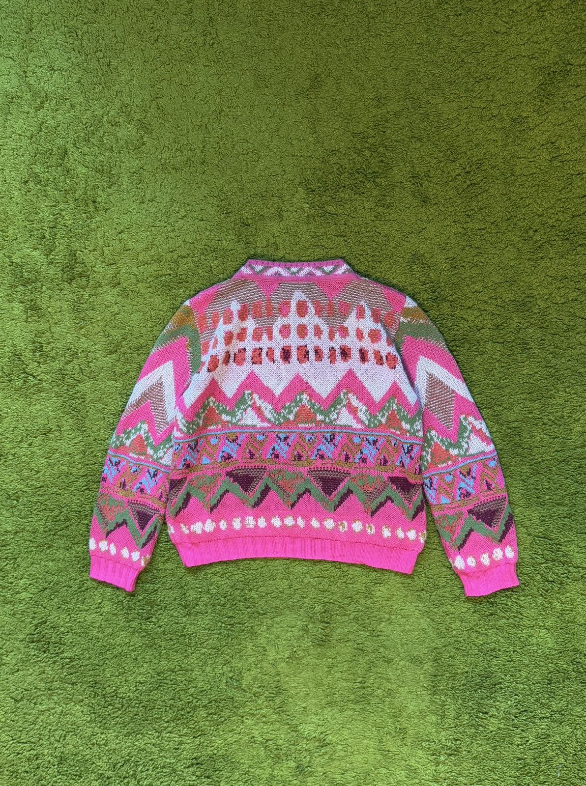 Designer Ivko avant garde wool mohair blend coloured sweater Size S / US 4 / IT 40 - 2 Thumbnail