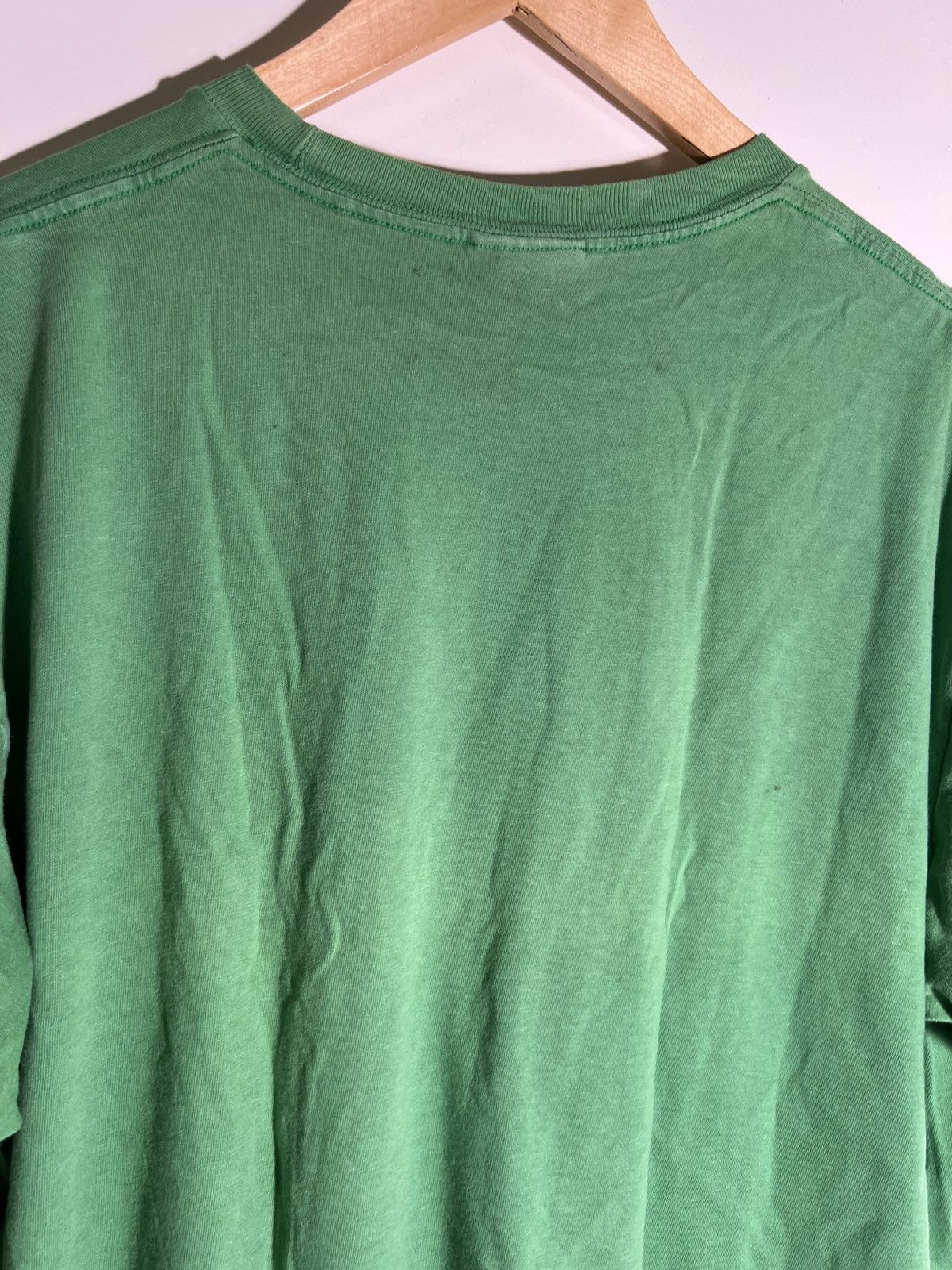 Nike Y2K 2000’s VTG Vintage Nike Green Plain Swoop Check T Shirt Size US XL / EU 56 / 4 - 6 Thumbnail