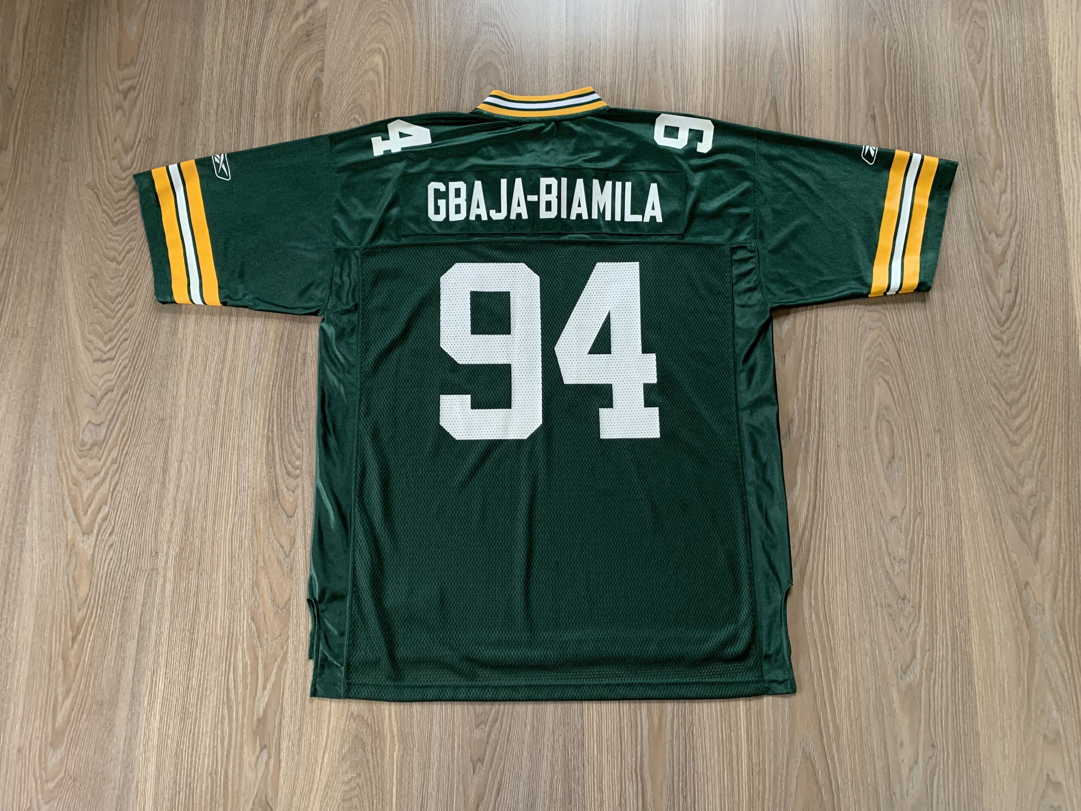 NFL × Reebok × Vintage Reebok NFL Green Bay Packers Gbaja-Biamila #94 Jersey Size US XL / EU 56 / 4 - 3 Thumbnail
