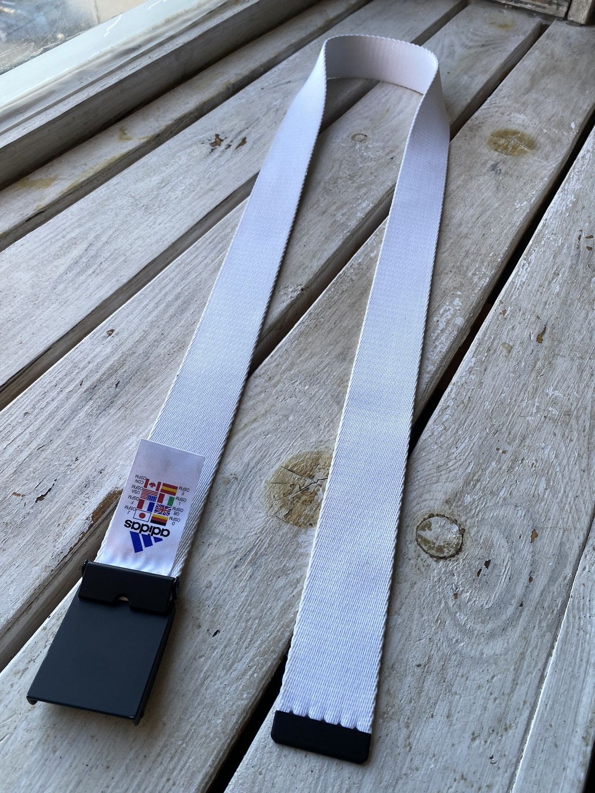 Adidas × Designer VINTAGE Buckle Adidas CLASSIC LOGO BELT Adult OS Size ONE SIZE - 6 Thumbnail