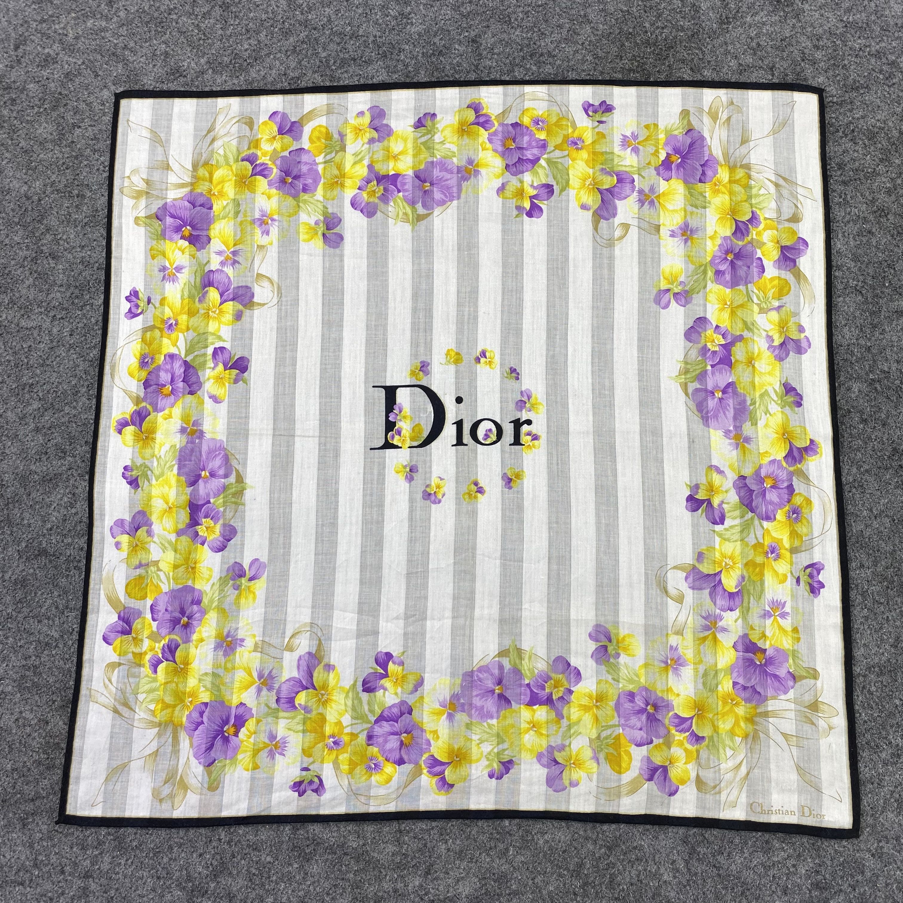 Christian Dior Monsieur Christian Dior Handkerchief / Bandana / Neckerchief-B602 Size ONE SIZE - 3 Thumbnail