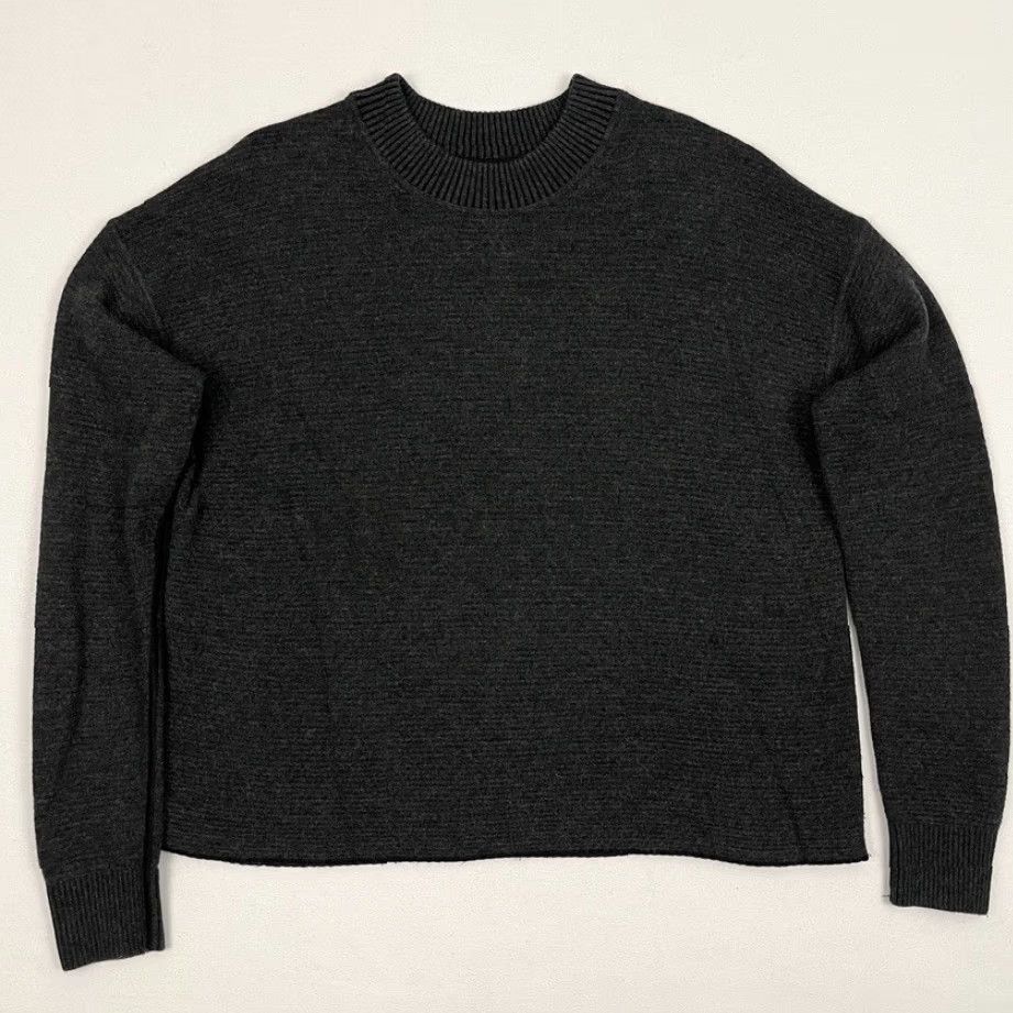 Lululemon Lululemon Sweater Women 10 Charcoal Gray Wool Blend Stretch Crewneck Pullover Casual Workwear Size L / US 10 / IT 46 - 3 Thumbnail