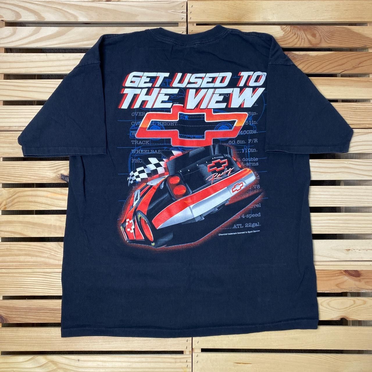 All Sport Vintage NASCAR x Chevy Racing Black Stock Car Tee Size XL Size US XL / EU 56 / 4 - 2 Thumbnail