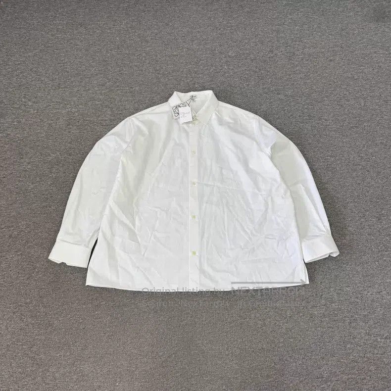 Loewe Loewe Big Logo White Loose Fit Long Sleeve Shirt Size US XS / EU 42 / 0 - 1 Thumbnail
