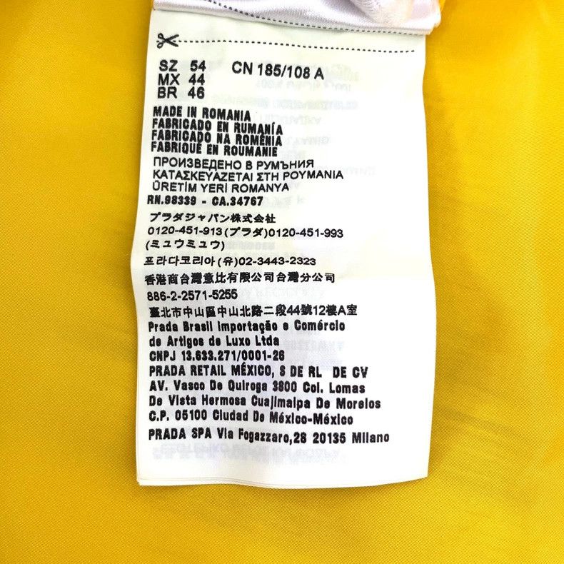 Prada Prada Yellow logo letter hooded zipper jacket 2501-Nextarro Size US L / EU 52-54 / 3 - 8 Thumbnail