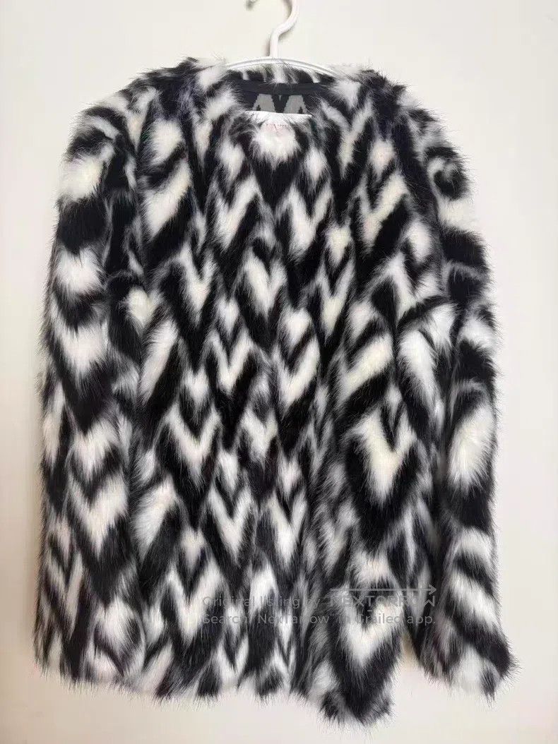 Valentino Valentino Graphic print textured long-sleeved jacket coat Size XS / US 0-2 / IT 36-38 - 1 Thumbnail