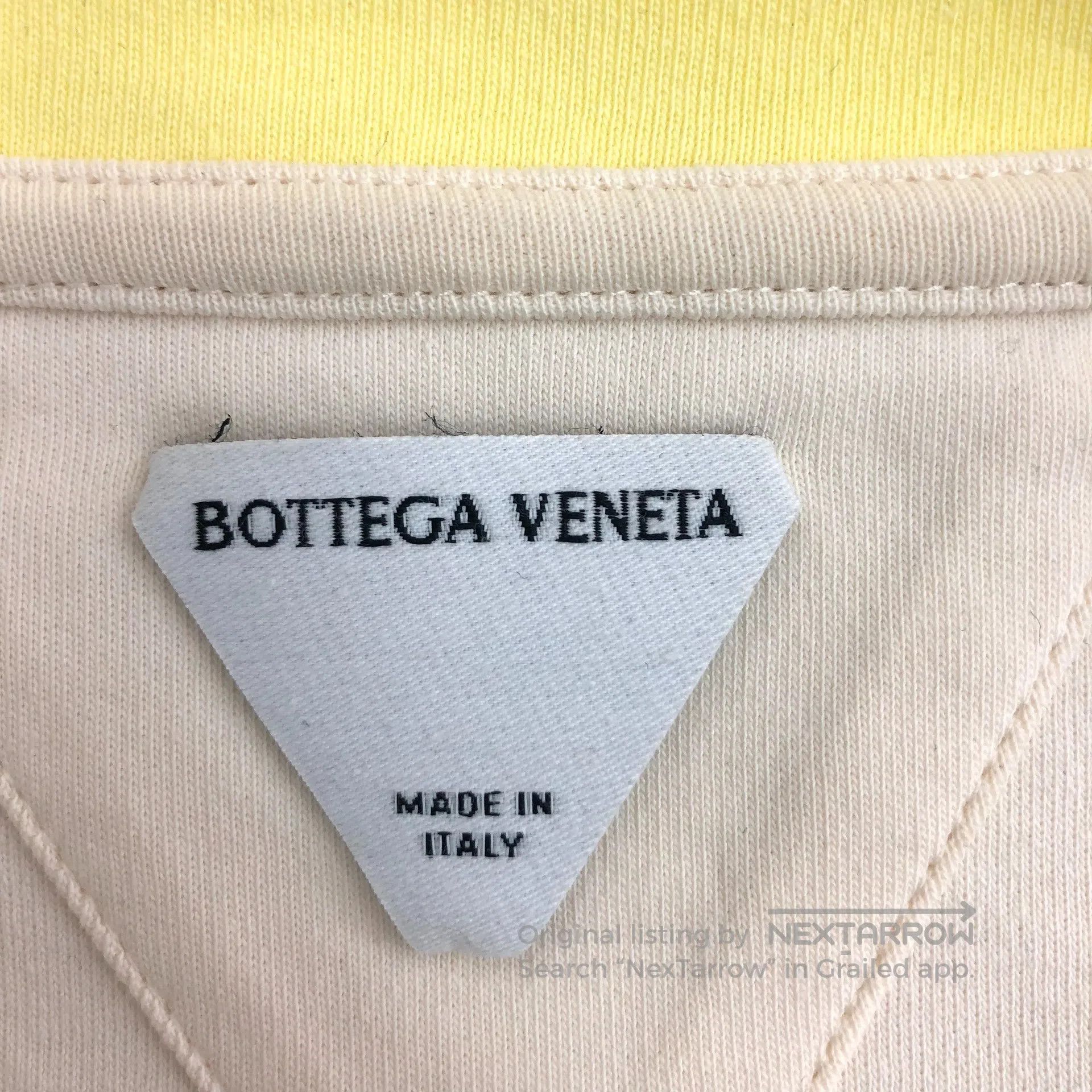 Bottega Veneta Bottega Veneta Nude cotton round-neck long-sleeve knit top Size L / US 10 / IT 46 - 5 Thumbnail