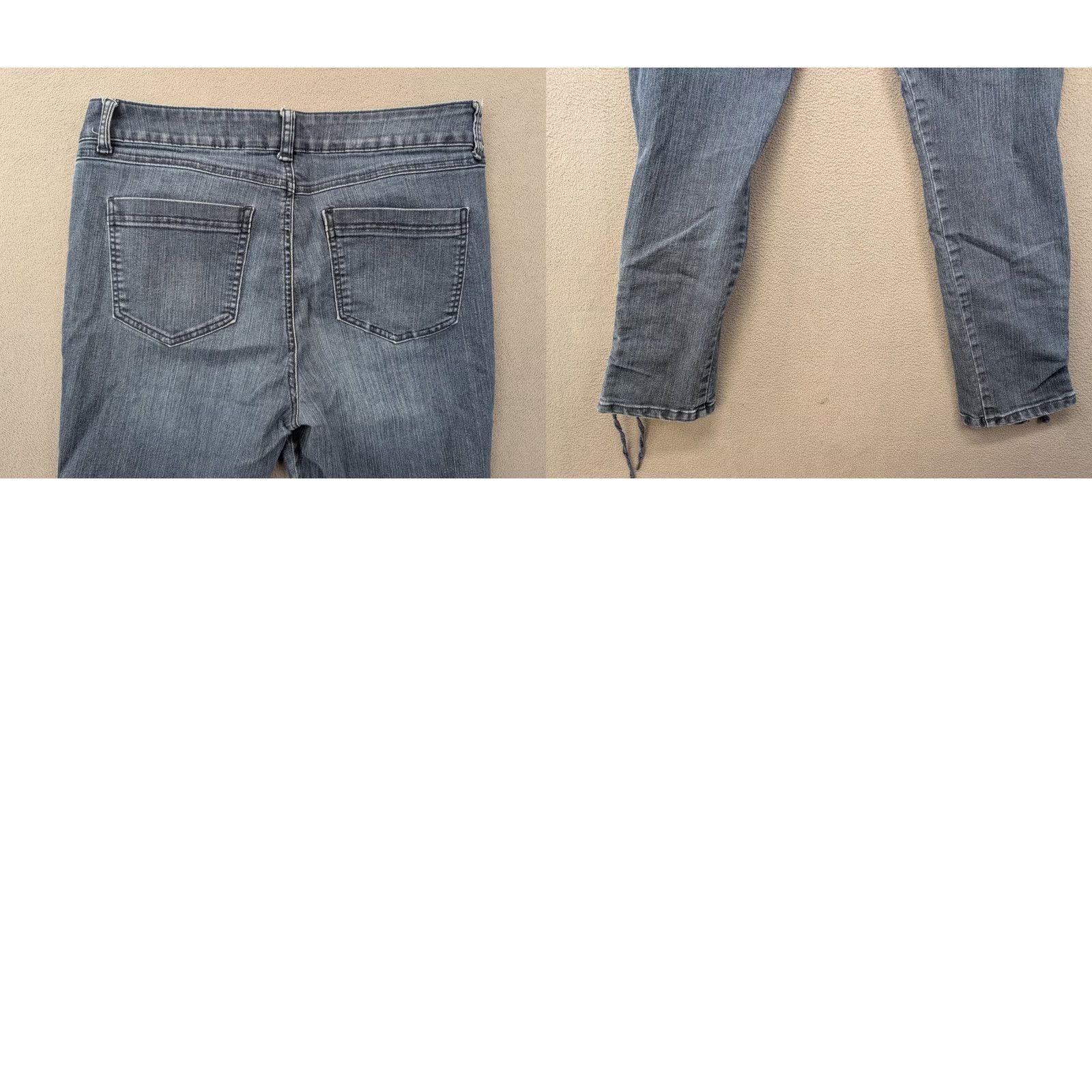 Vintage Signature Studio Denim Lace Up Hem Jeans Blue Womens Size 12 Size 34" / US 12 / IT 48 - 8 Thumbnail