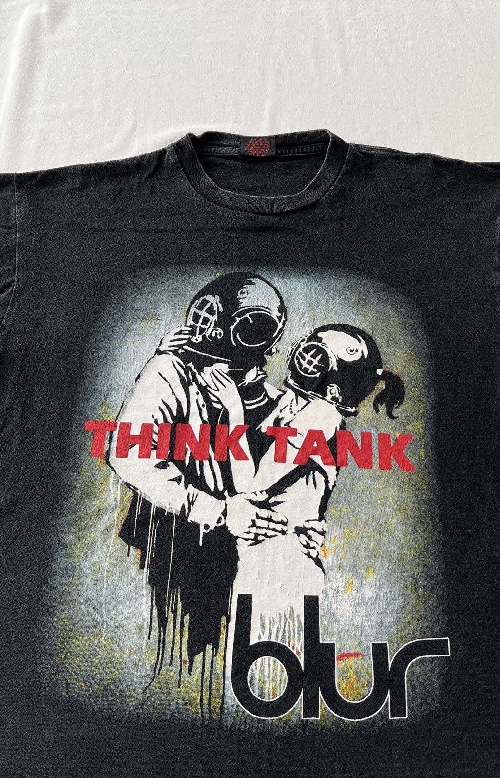 Band Tees Vintage 2000s Blur Think Tank Britpop Black T-shirt Size US L / EU 52-54 / 3 - 5 Thumbnail